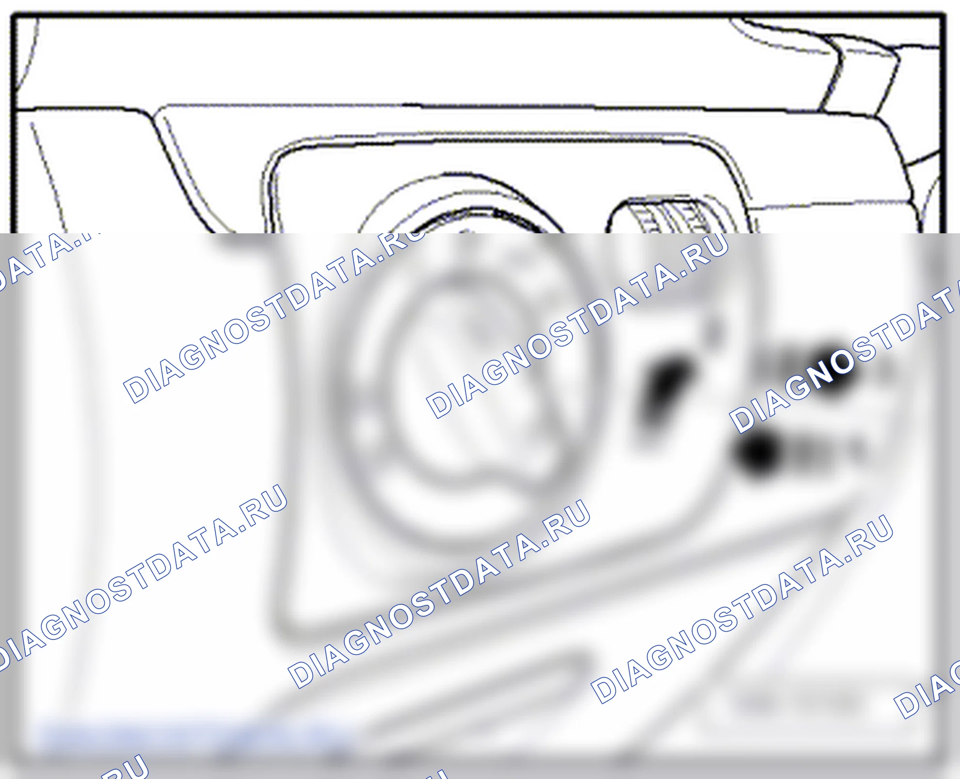 Лампы и выключатели в панели приборов. Volkswagen Golf Mk5