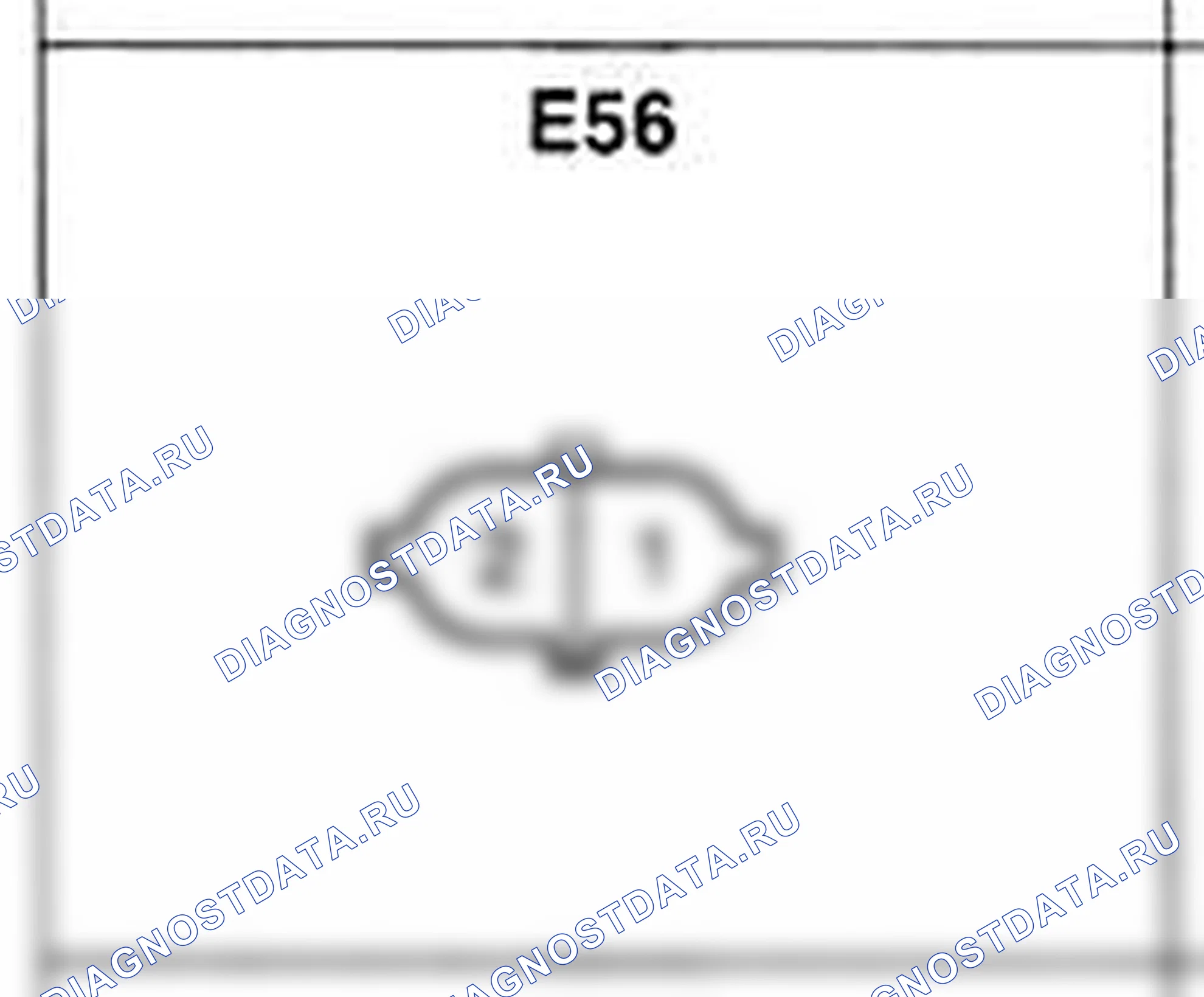 Распиновка разъёма E56 — жгута двигателя. Hyundai Atos MX