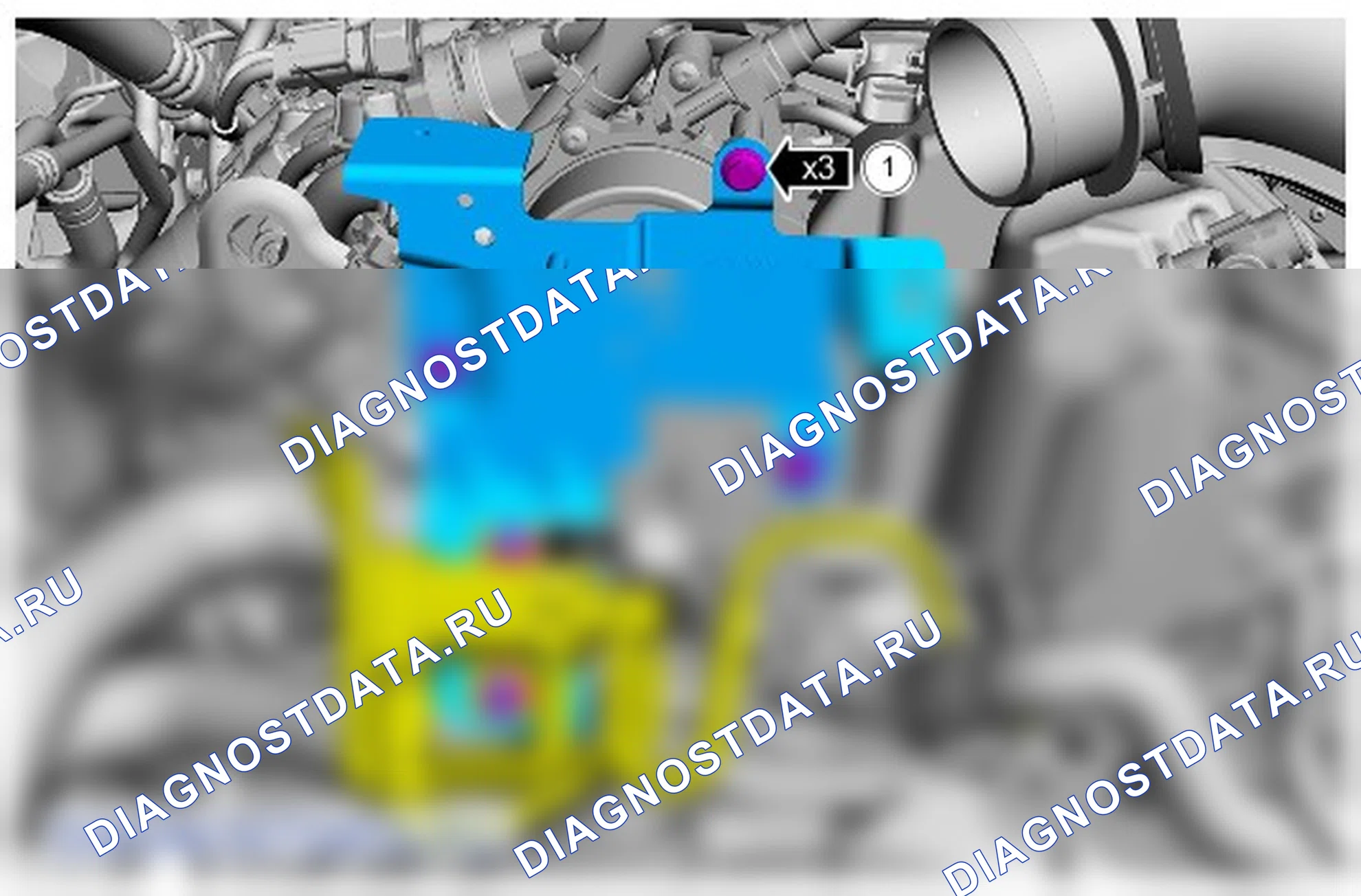 Как снять присоединяемые детали двигателя. Ford S-MAX II