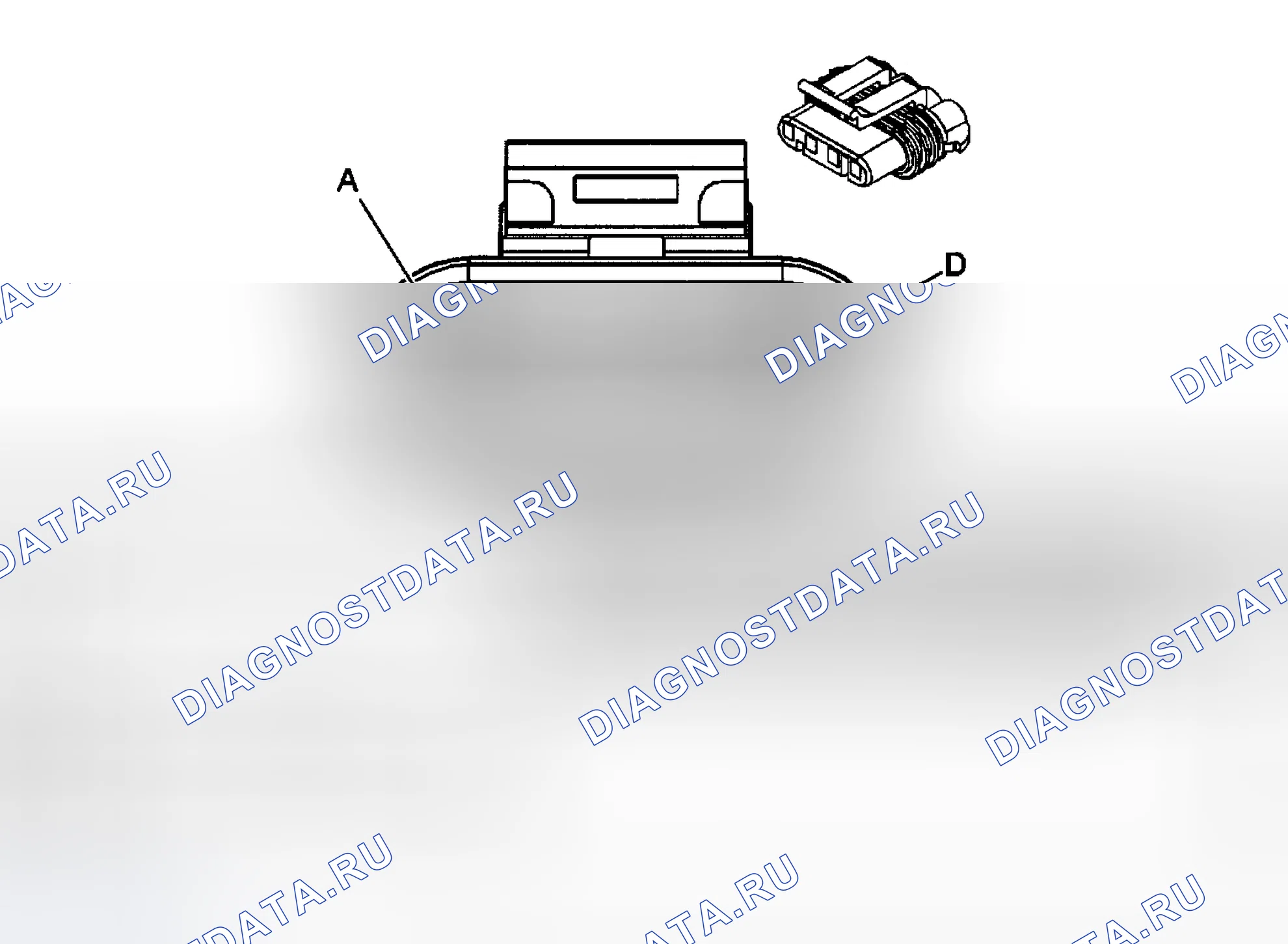 Рис. 1: ИДЕНТИФИКАЦИЯ СОЕДИНИТЕЛЯ. Buick Regal IV