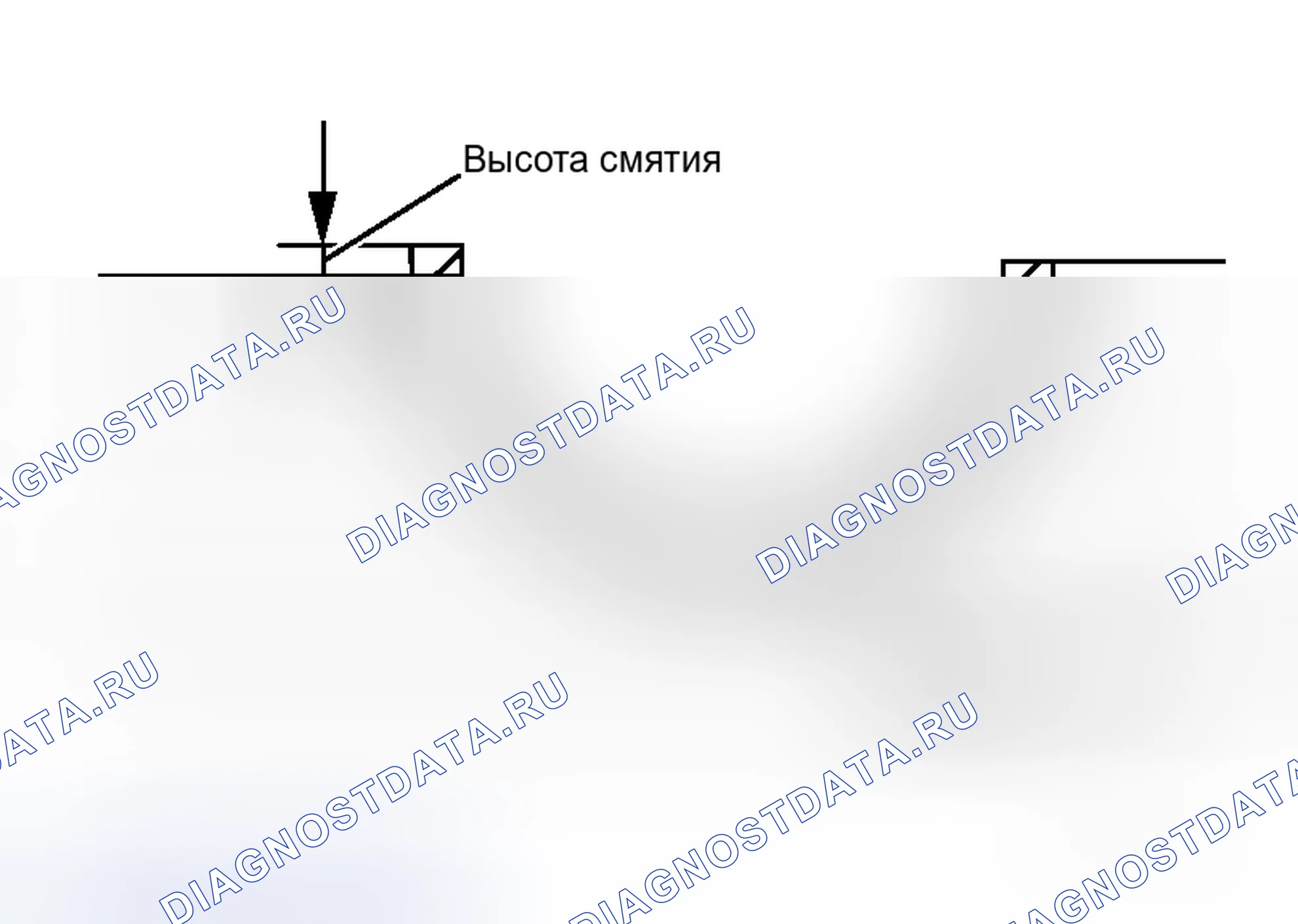 Рис. 381: ВЫСОТА СМЯТИЯ КОРЕННОГО ПОДШИПНИКА. Honda Life I