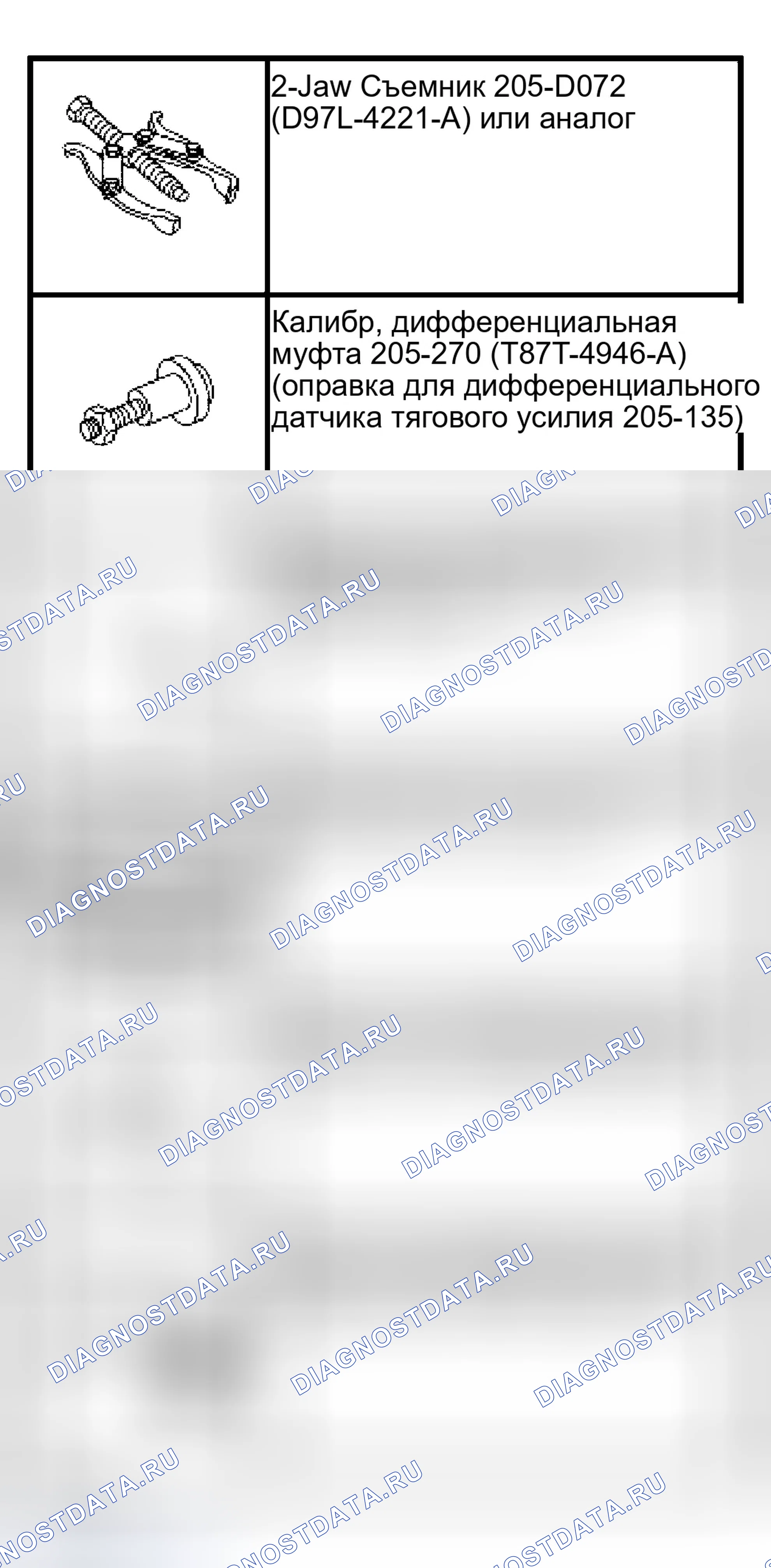 Рис. 329: Картер дифференциала и кольцевая передача - специальный инструмент (ы) Traction-Lok ®. Ford Econoline E150 