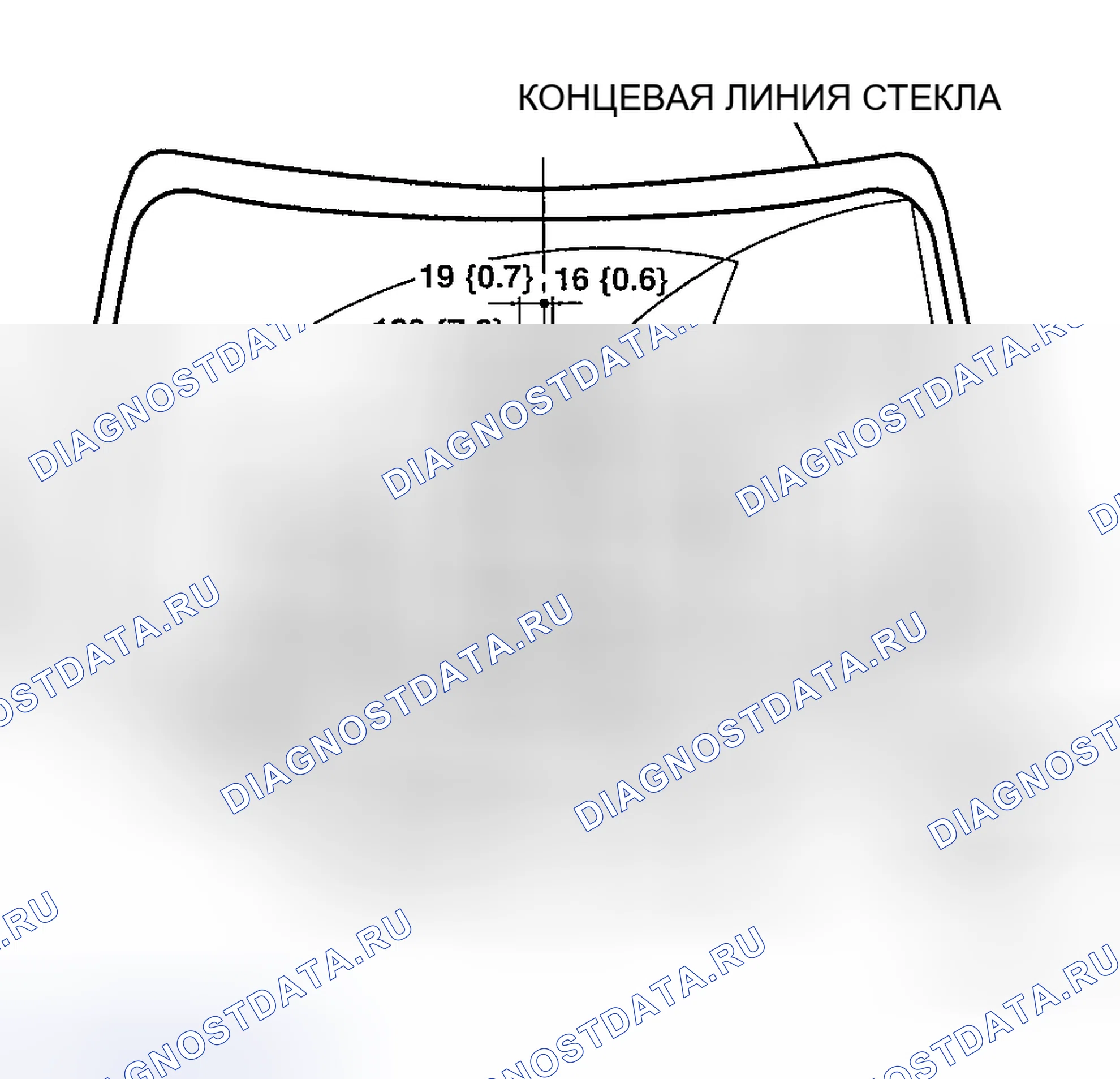 Рис. 19: РЕГУЛИРОВКА СОПЛА ОМЫВАТЕЛЯ ЛОБОВОГО СТЕКЛА. Mazda RX-8 I