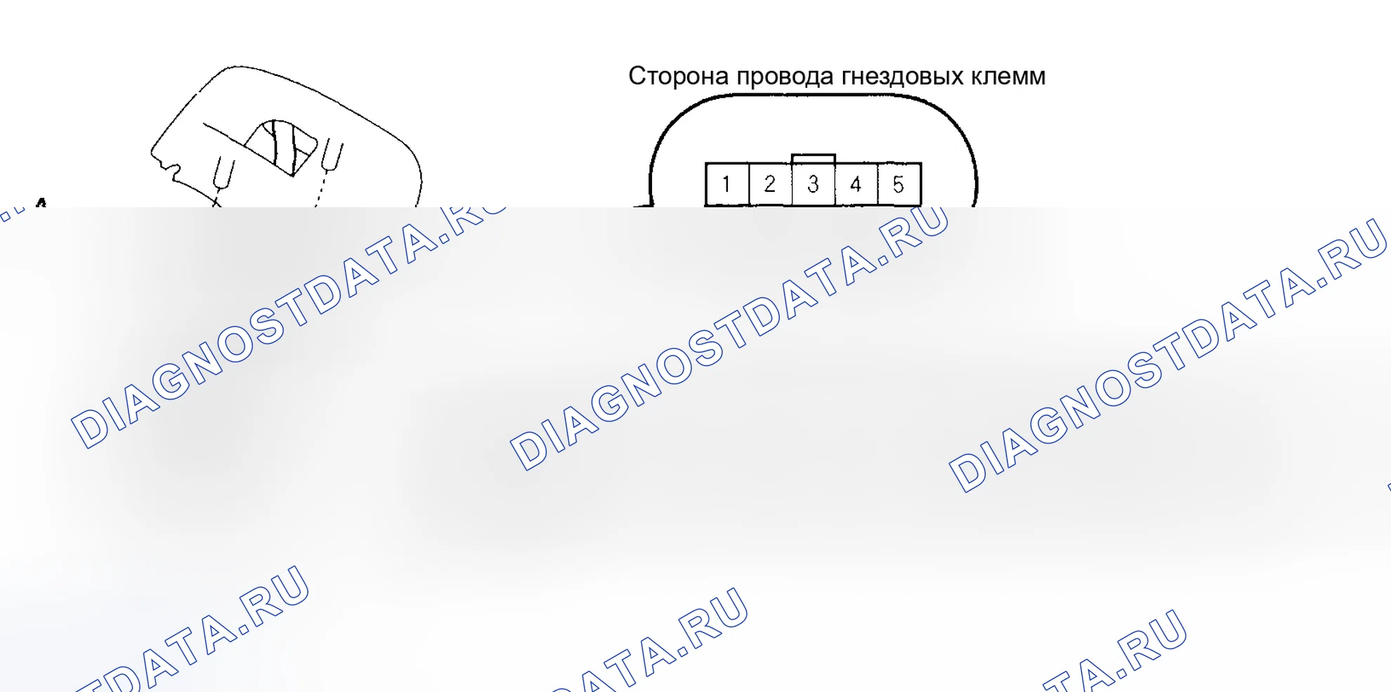 Рис. 6: Входной тест оконного переключателя пассажира. Honda Civic VII
