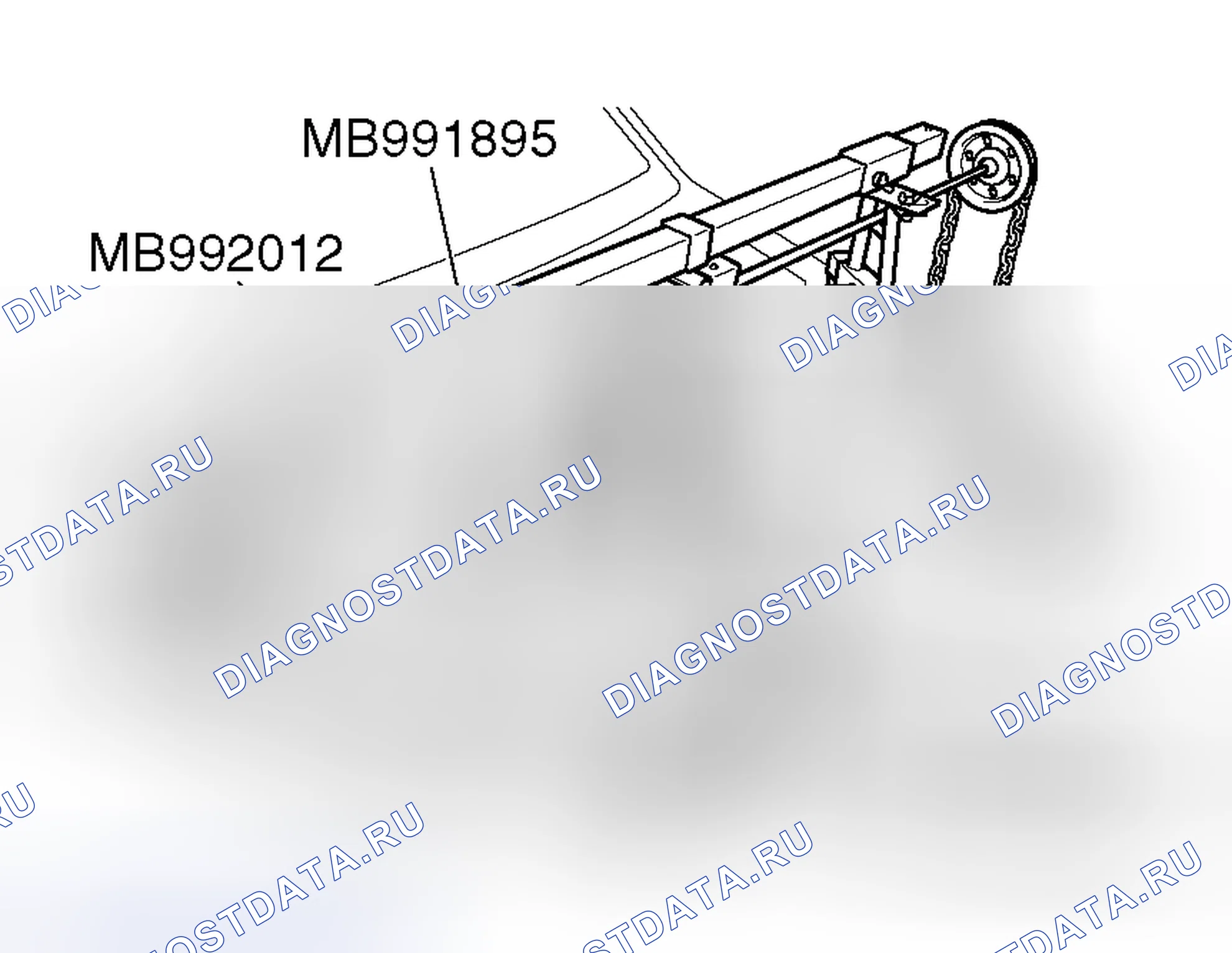 Рис. 146: < < G > > СНЯТИЕ КРОНШТЕЙНА ПЕРЕДНЕГО КРЕПЛЕНИЯ ДВИГАТЕЛЯ. Mitsubishi Galant IX рестайлинг