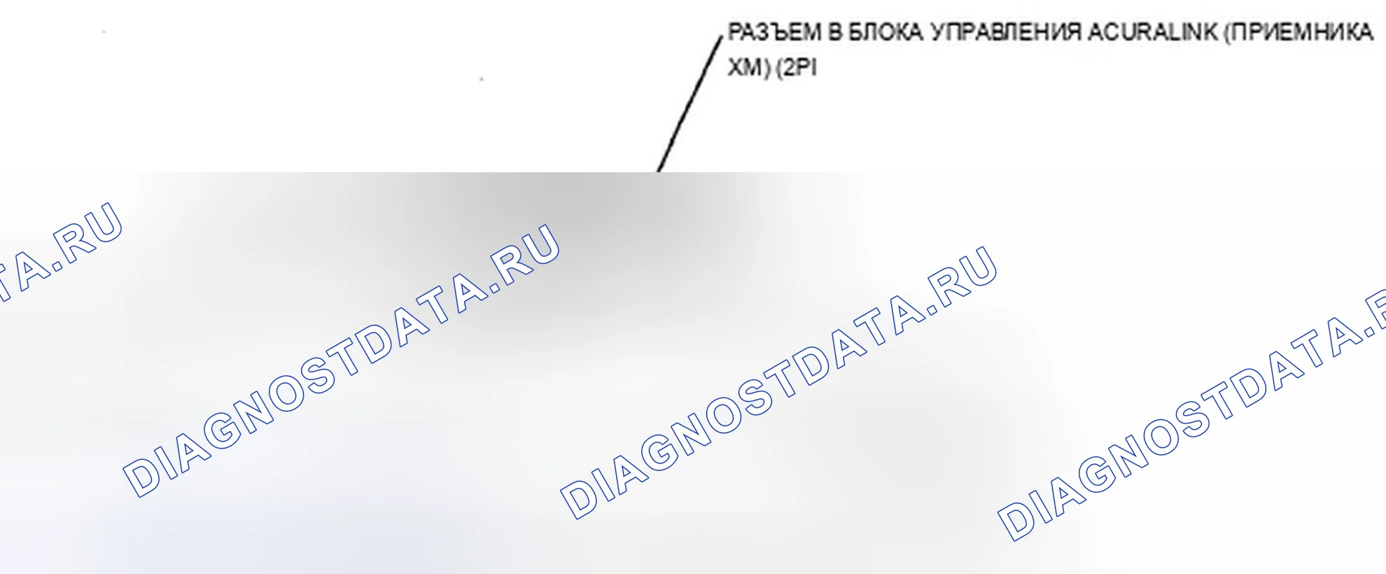 Рис. 1202: Разъем блока управления AcuraLink™ (приемник XM) для входов и выходов. Acura TSX II