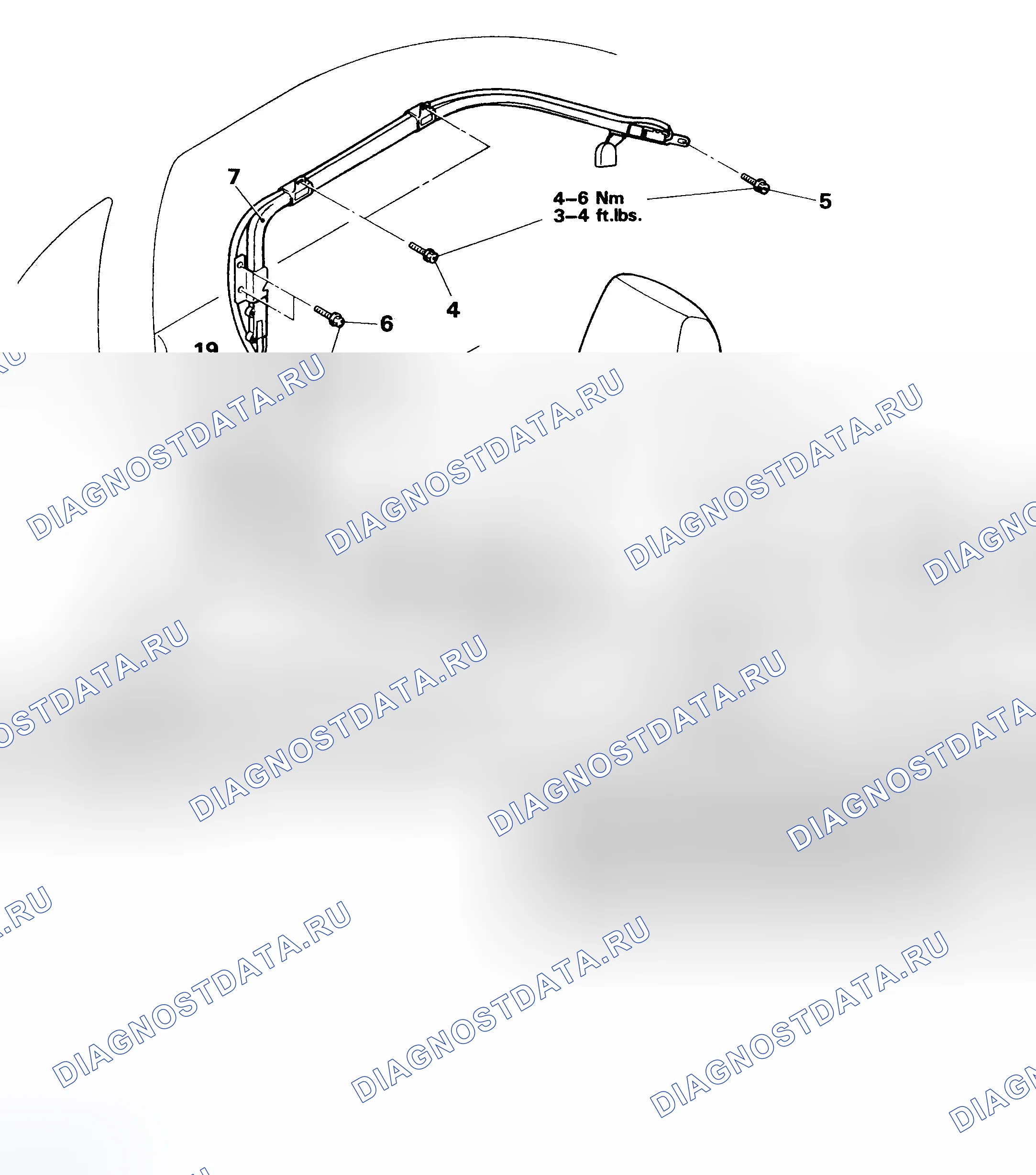 Рис. 8: Демонтаж и монтаж. Mazda MPV III