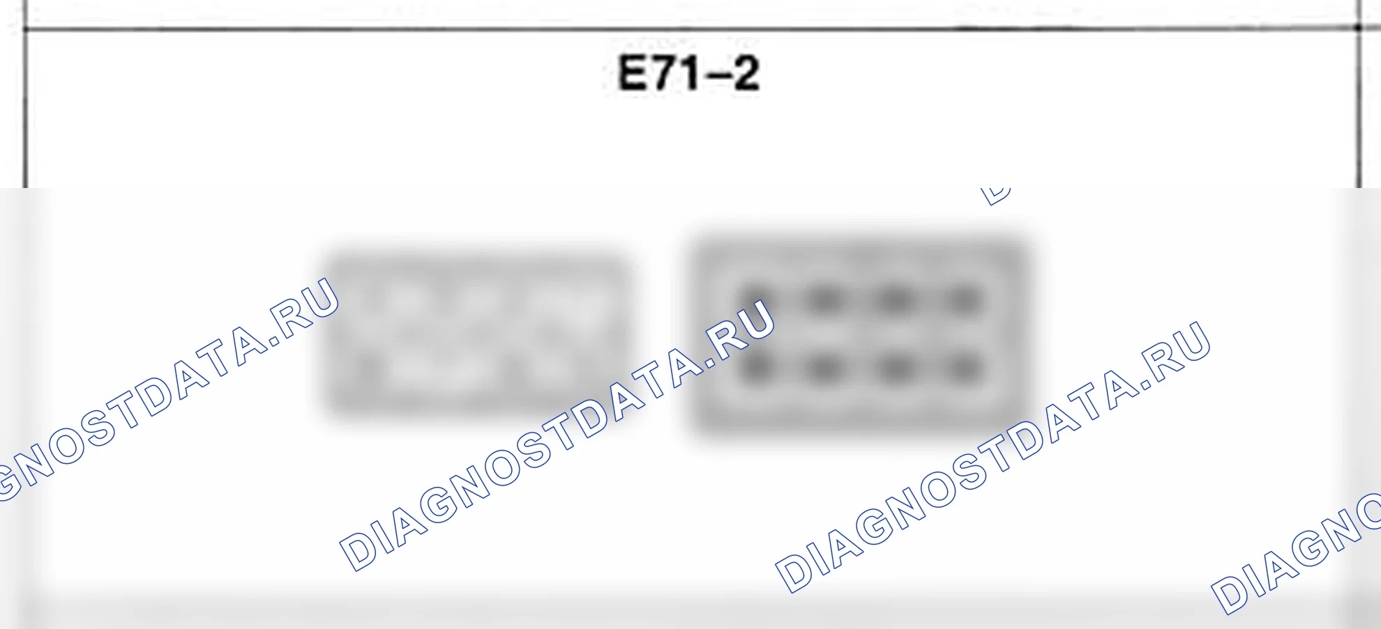 Распиновка разъёма E71-2 — жгута двигателя. Hyundai Atos MX