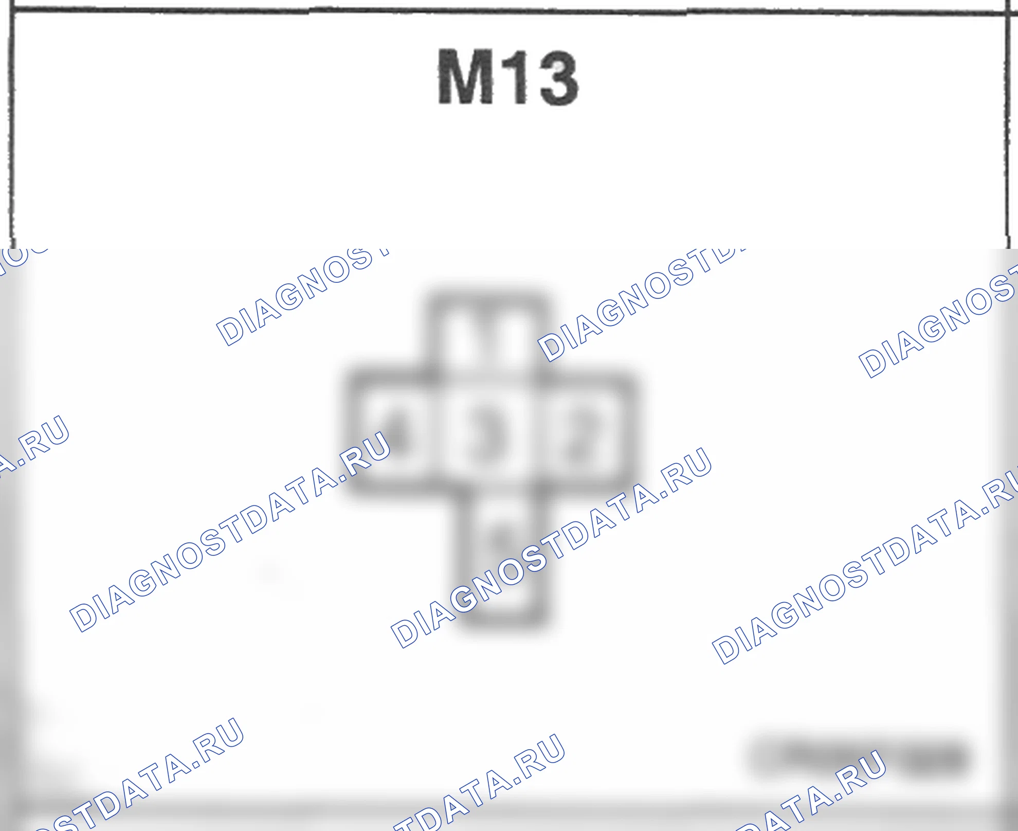 Распиновка разъёма M13 — основного жгута. Hyundai Atos MX