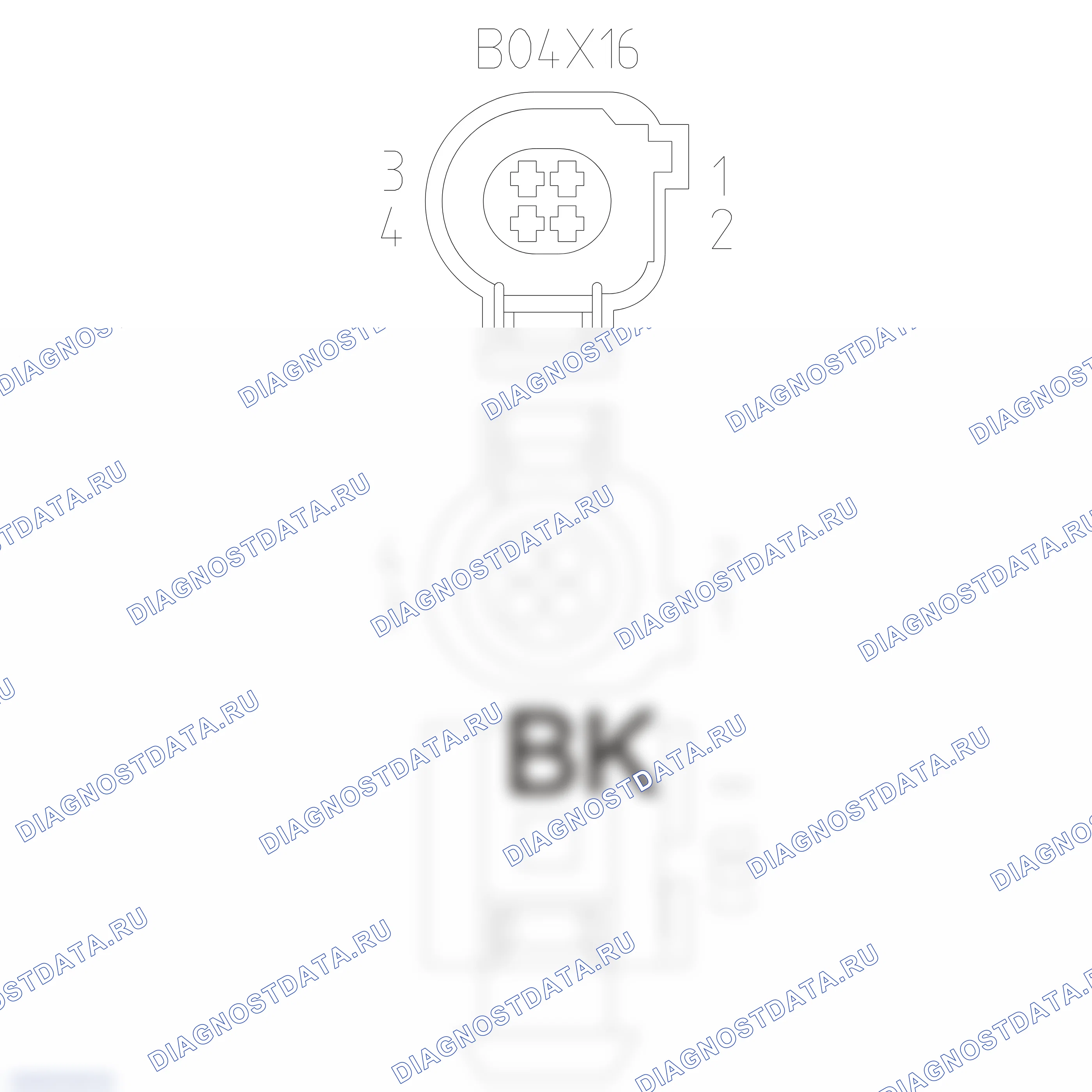 Распиновка разъёма 4B0 973 712 A — внешний вид и расположение контактов. Porsche Cayenne II рестайлинг