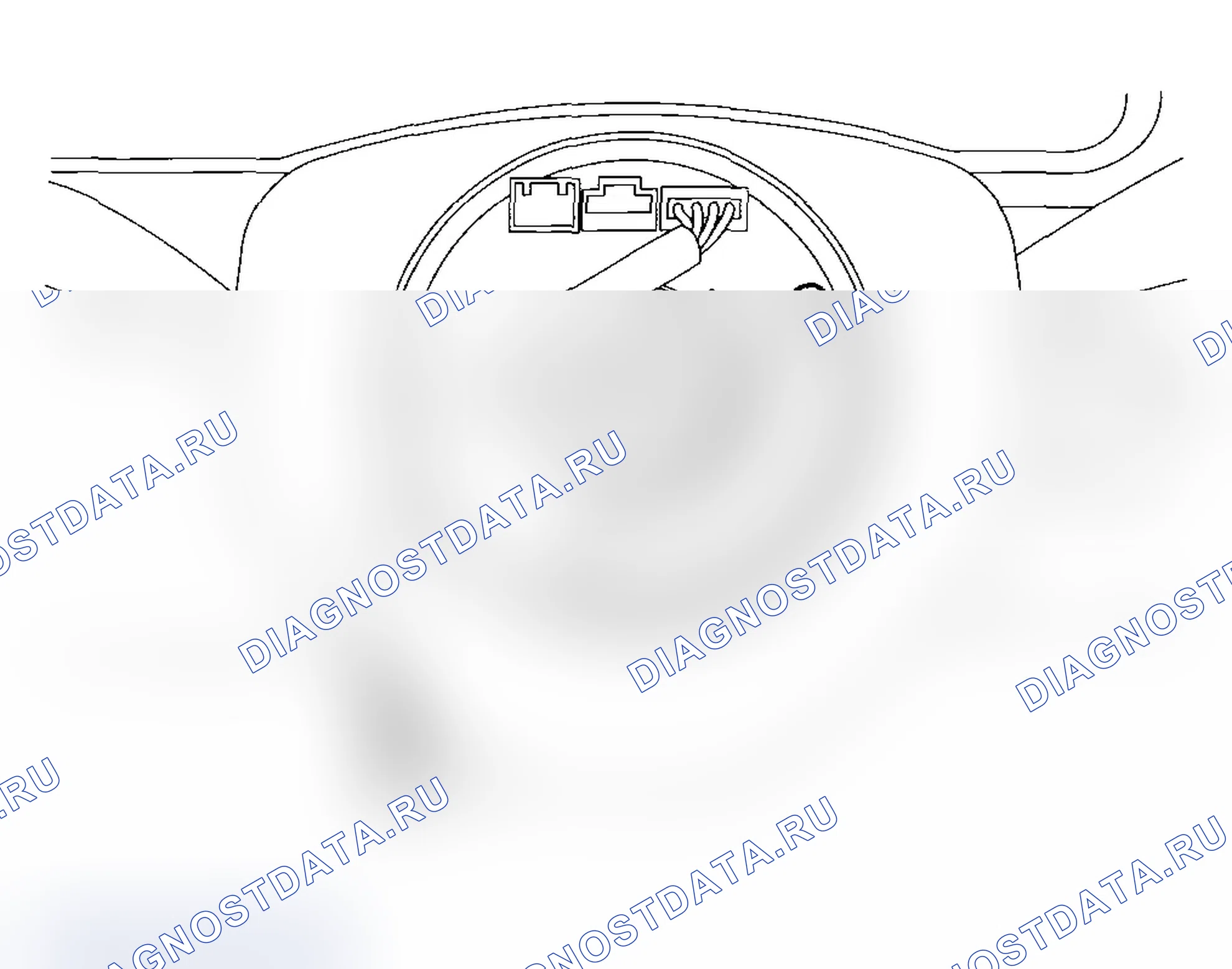 Рис. 32: РАЗЪЕМ РУЛЕВОЙ КОЛОНКИ. Subaru Impreza WRX GH