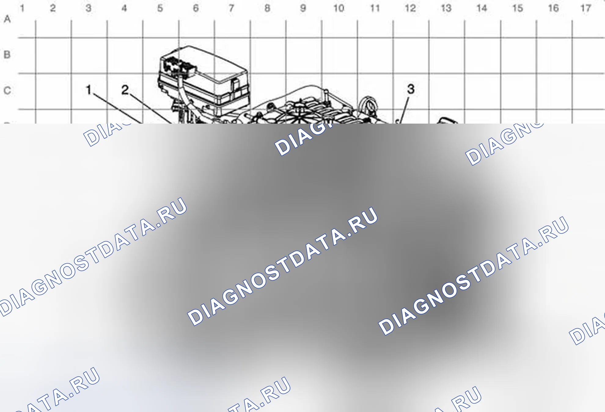 Рис. 3: Прокладка электропроводки двигателя - правая задняя часть (Lfw). Chevrolet Equinox II