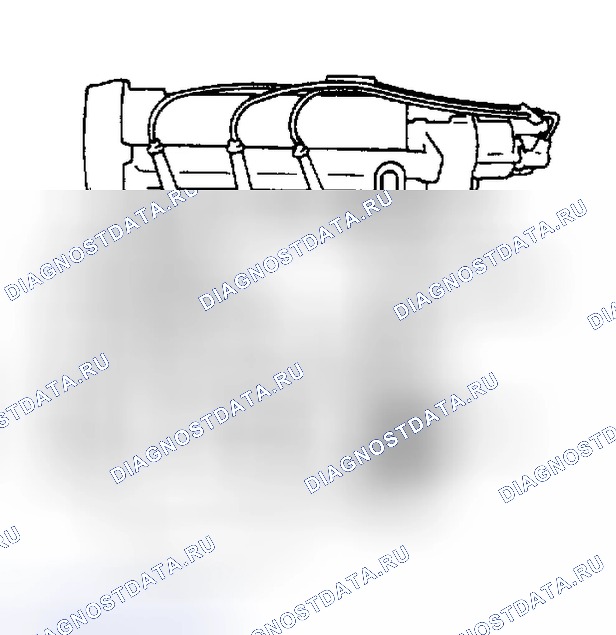 Рис. 2: Расположение кода двигателя. Geo Prizm pre-I