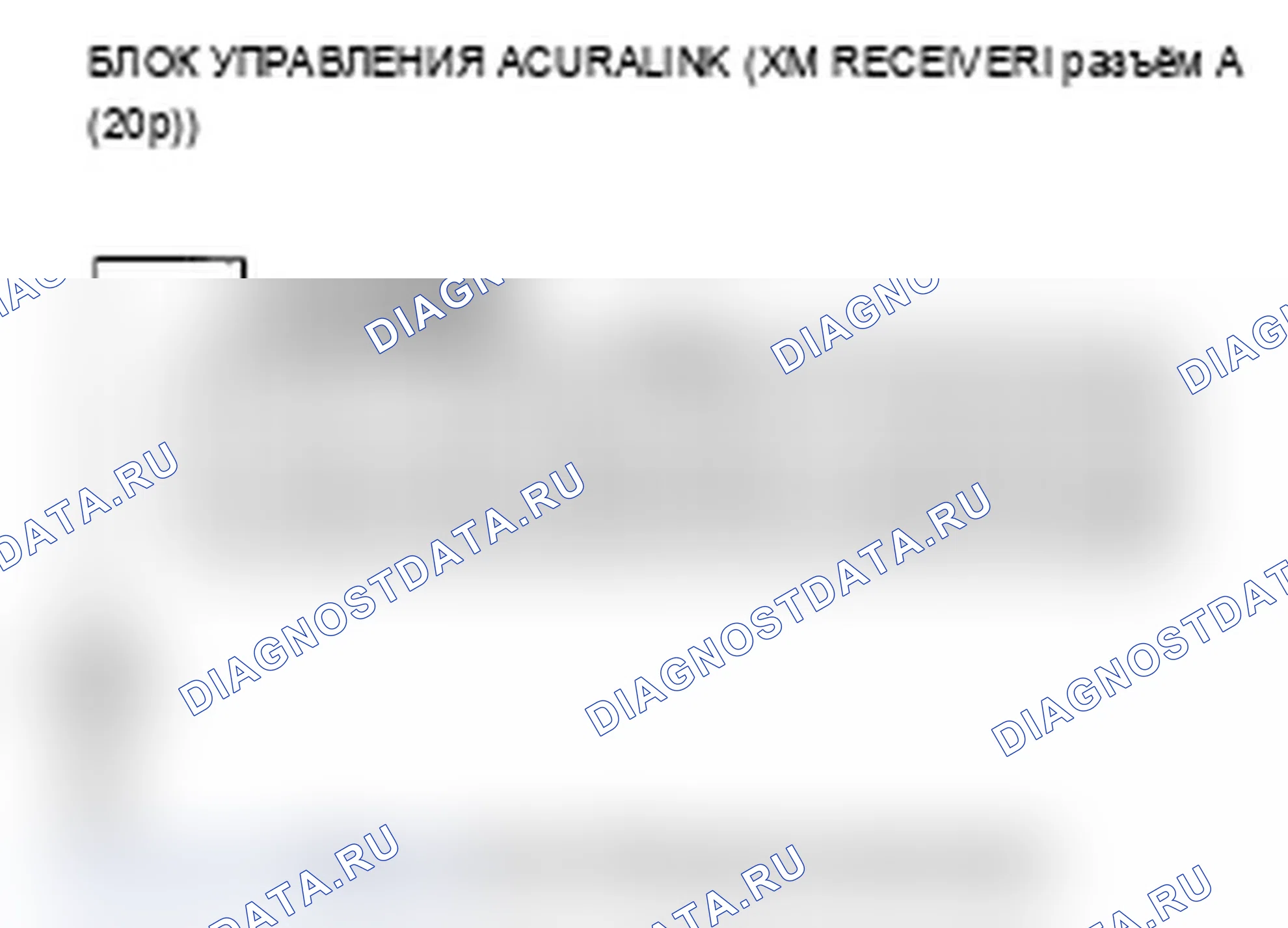 Рис. 89: Предустановленная память радиомодуля XM потеряна (с помощью AcuraLink). Acura RL II