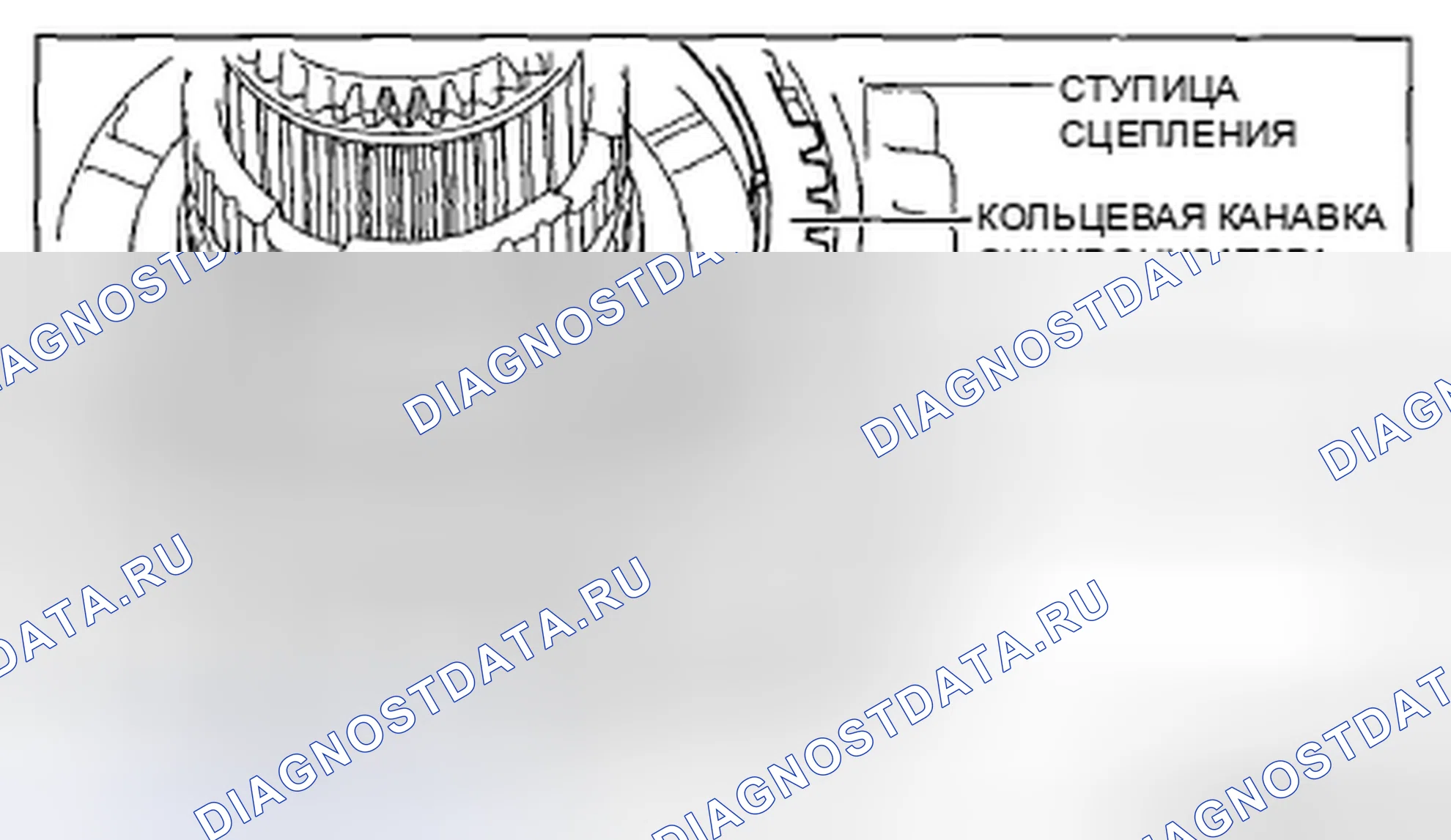 Рис. 550: Кольцо синхронизатора (вторичная 2-я передача) в сборе Примечание. Mazda 3 BL рестайлинг