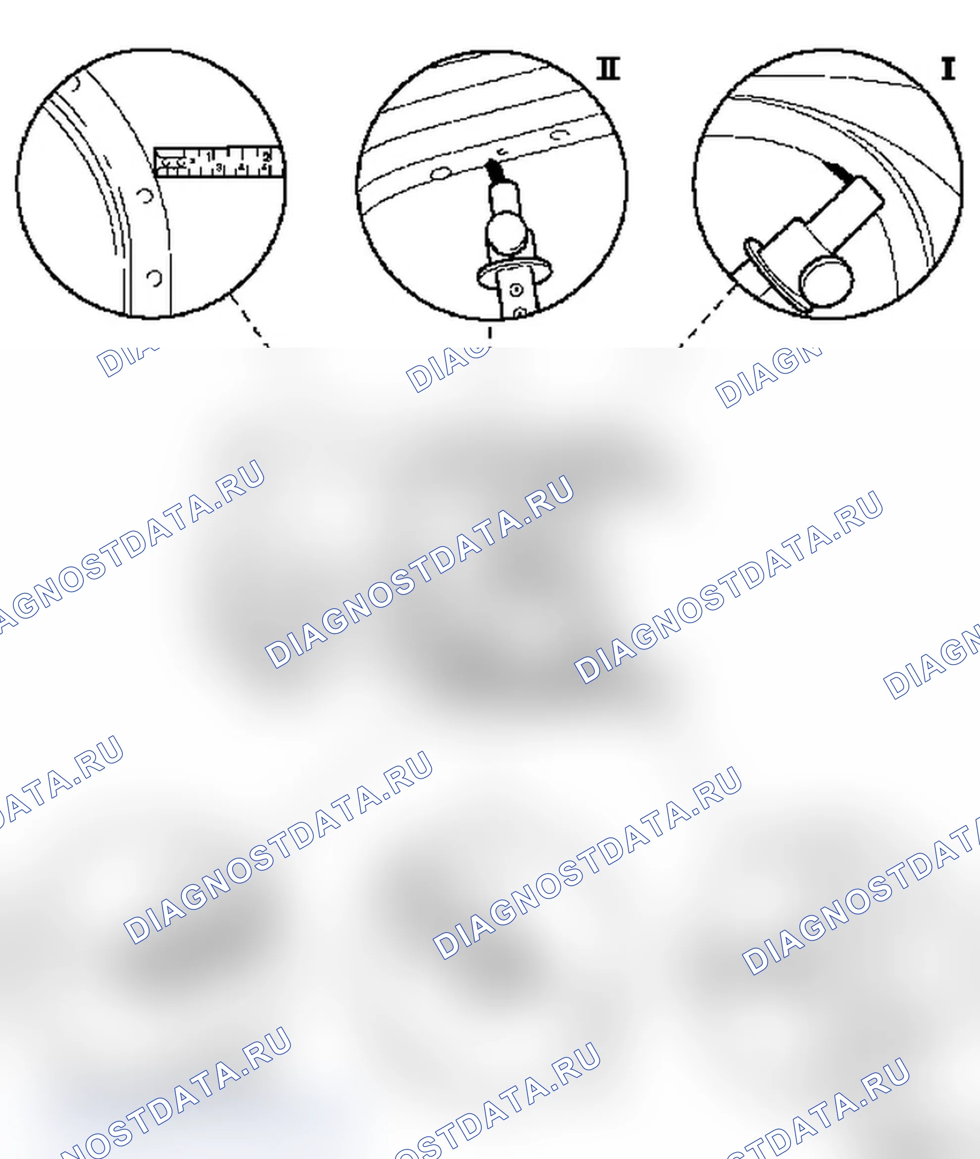 Схема измерения кузова моделей F 08, F 08 & W5L, F 68. Opel Corsa C