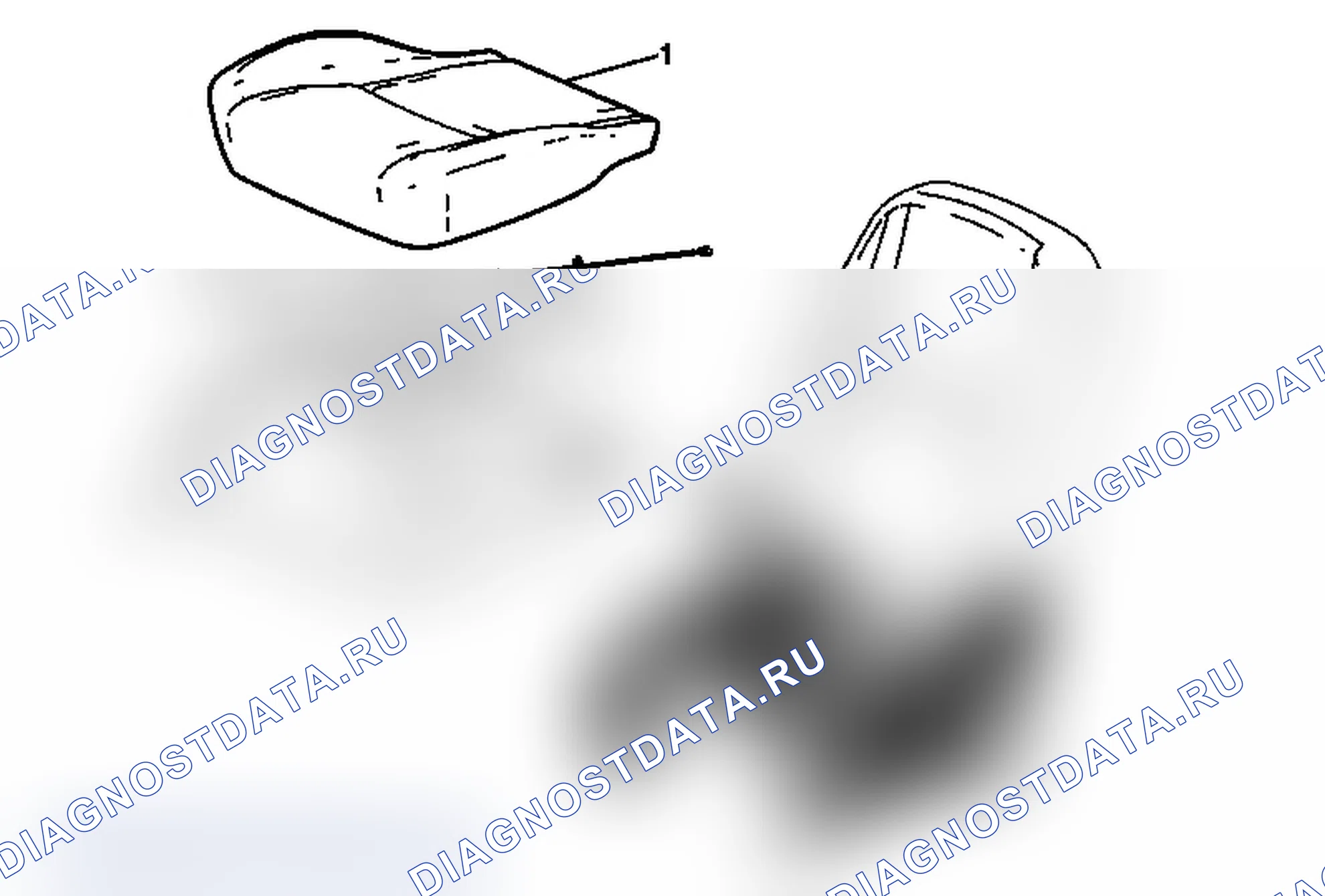 Рис. 115: Замена обогревателя подушки сиденья водителя или пассажира (с HP2). Chevrolet Tahoe III