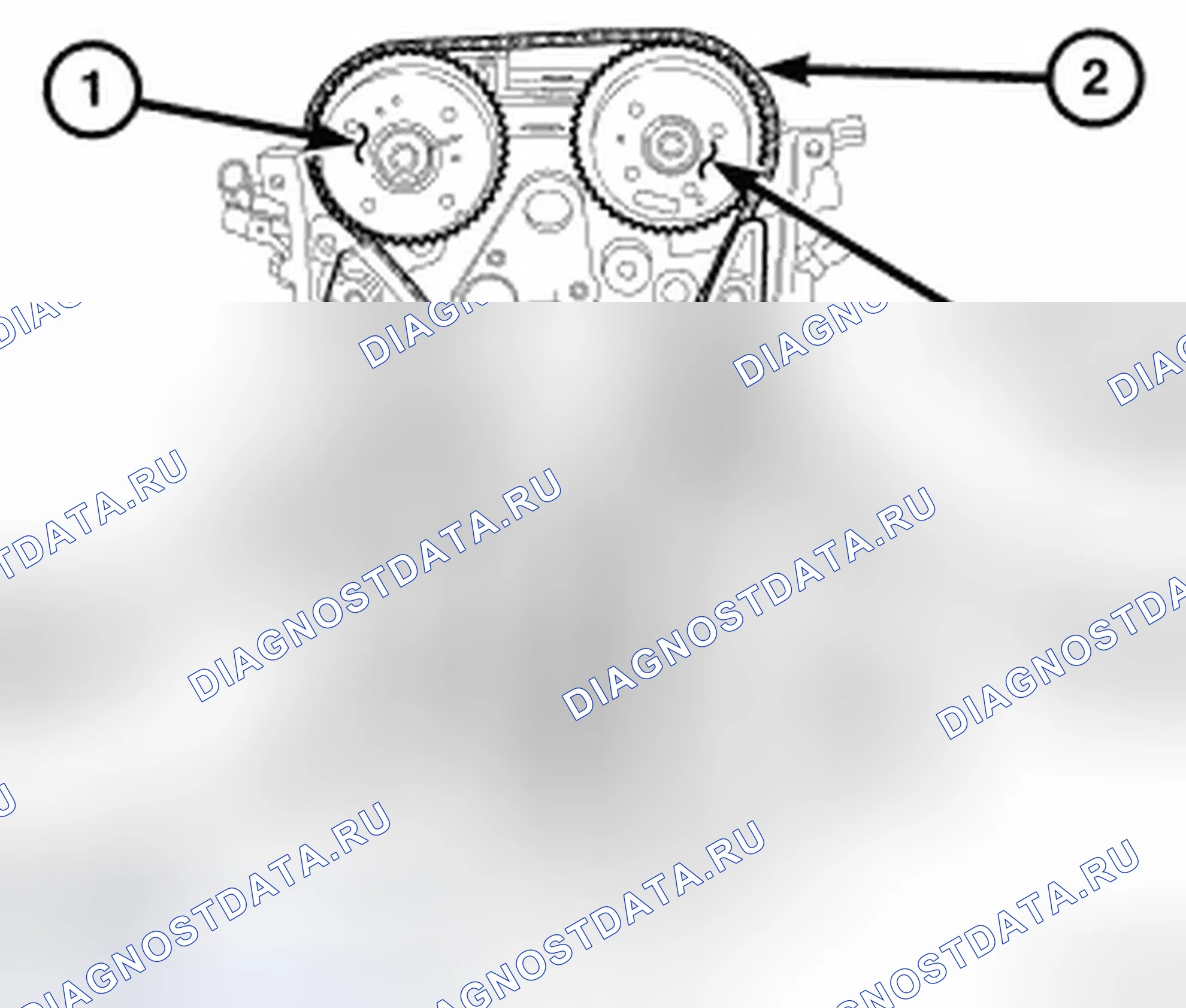 Рис. 138: СИСТЕМА ПРИВОДА ГРМ. Dodge Caliber I