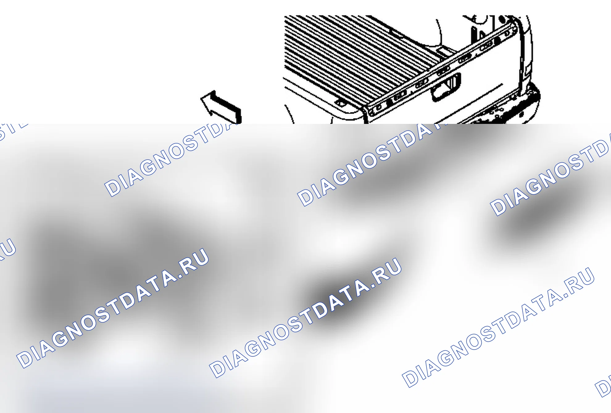 Рис. 23: Замена центральной подушки заднего бампера. GMC Cab & Chassis Sierra 3500 HD 