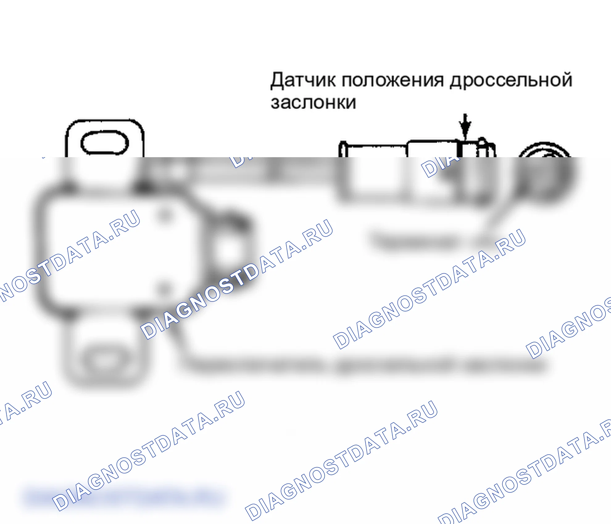 Рис. 26: Проверка датчика положения дроссельной заслонки. Isuzu Impulse I