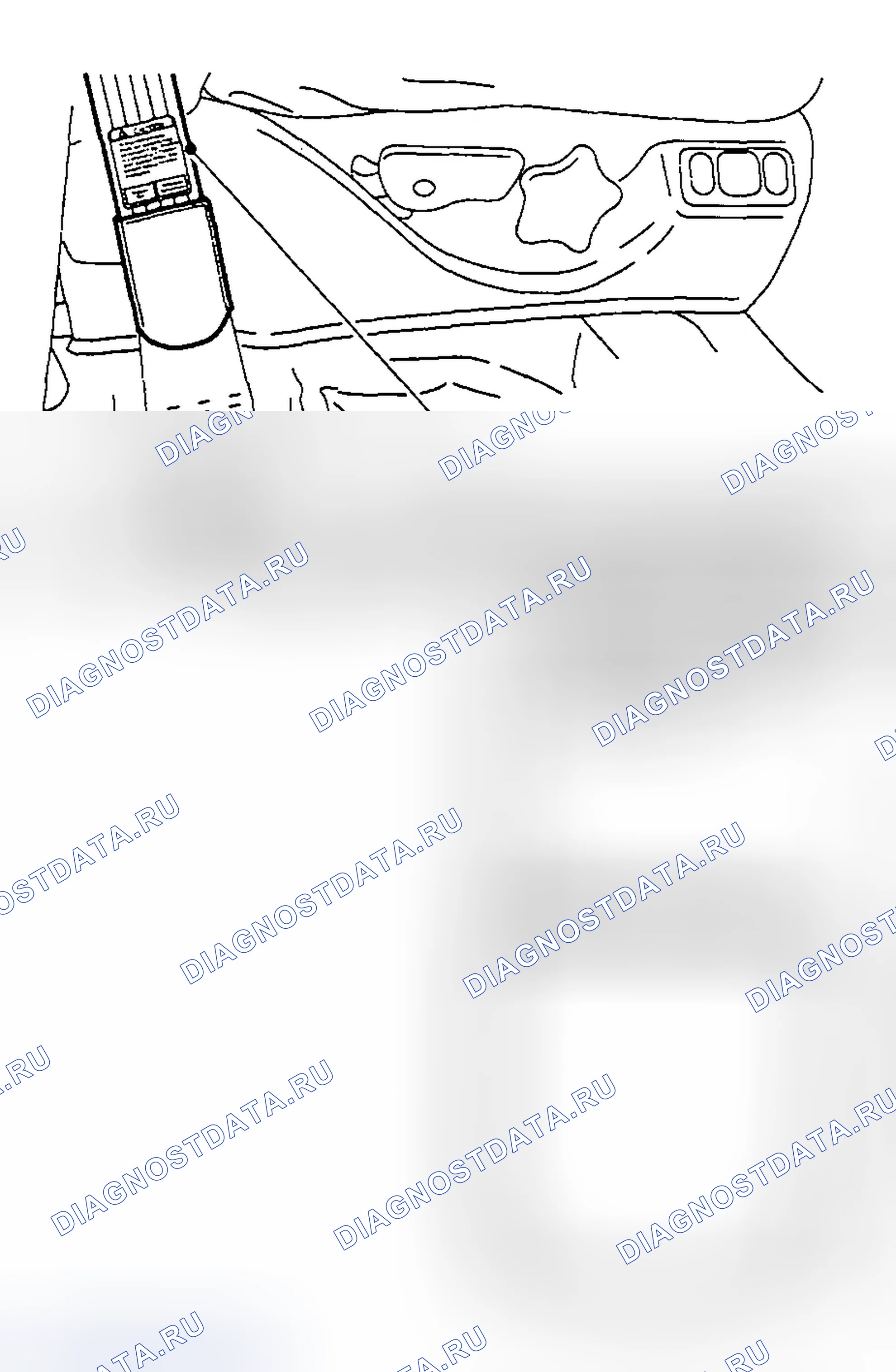 Рис. 22: Расположение этикетки. Ford Pickup F150 