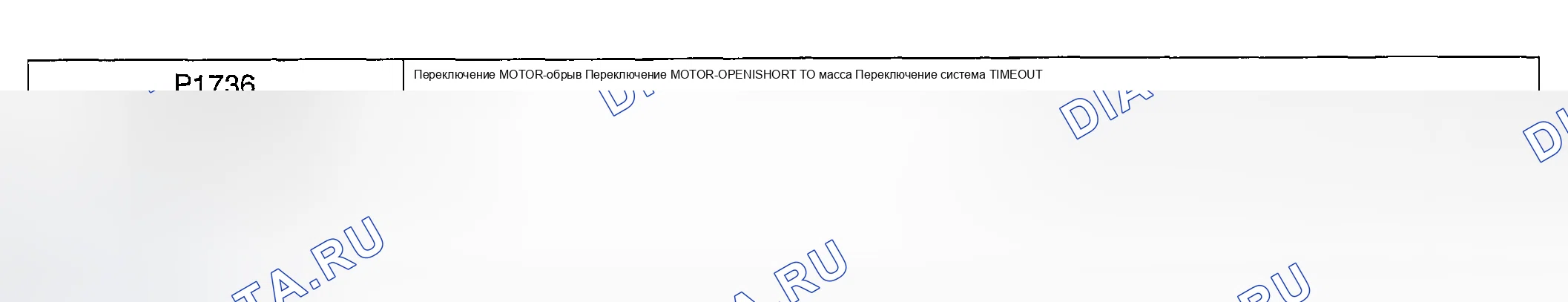 Рис. 16: расшифровка кода ошибки P1736, P1737 и P1738: Переключение MOTOR. Geely Tugella I рестайлинг
