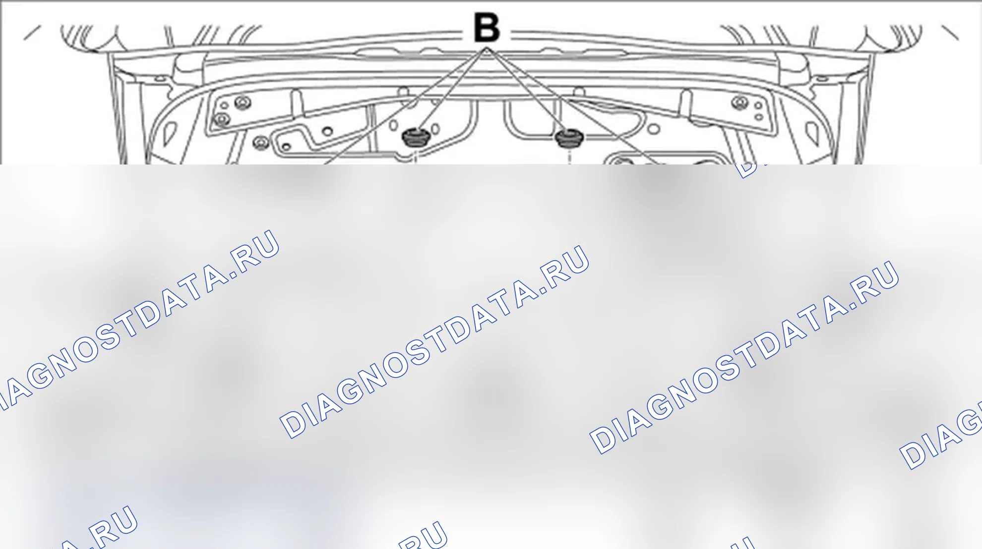 Рис. 799: Верх заднего конца. Porsche Boxster S 987