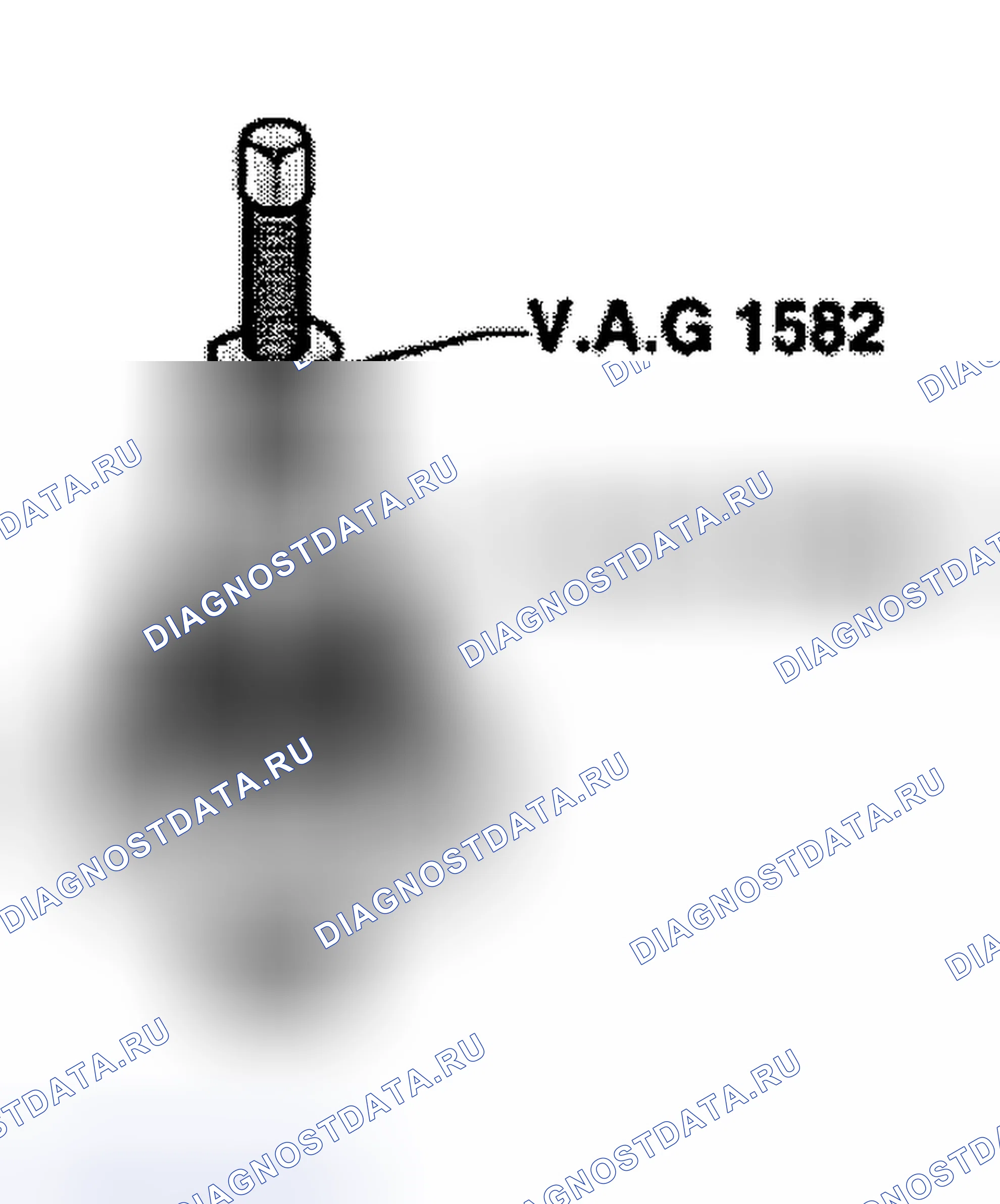 Рис. 412: Вытягивание внутреннего кольца двойного конического роликового подшипника. Audi A6 C5 рестайлинг
