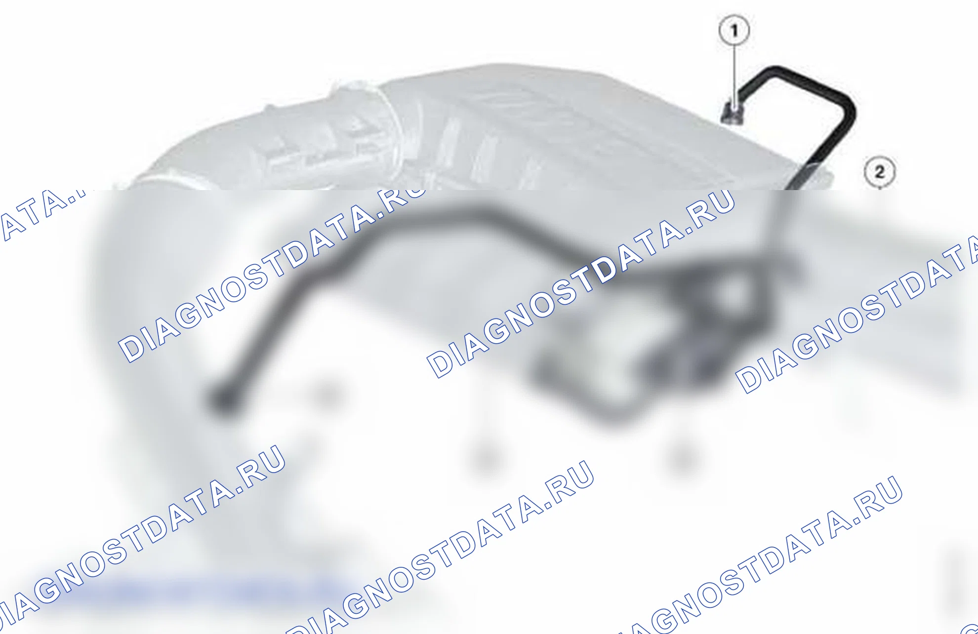 Рис. 40: Система вентиляции топливного бака. BMW X3 F25
