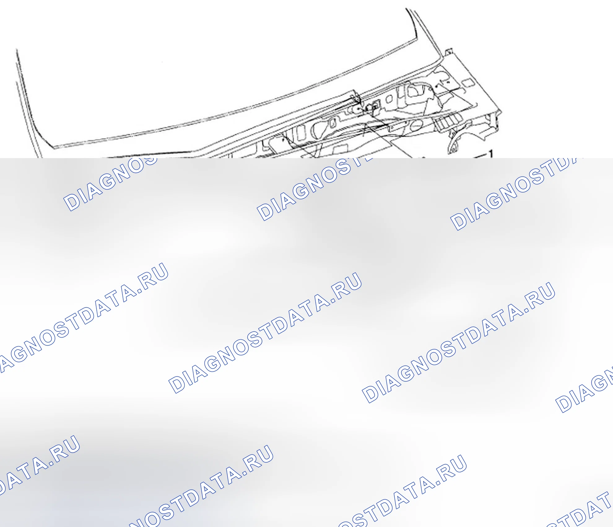 Рис. 12: РАСПОЛОЖЕНИЕ КОМПОНЕНТОВ. Hyundai Azera I