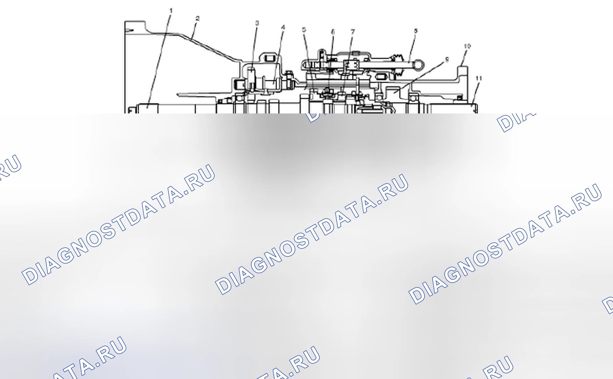 Рис. 1: КОНСТРУКЦИЯ МЕХАНИЧЕСКОЙ КОРОБКИ ПЕРЕДАЧ. Suzuki Grand Vitara II