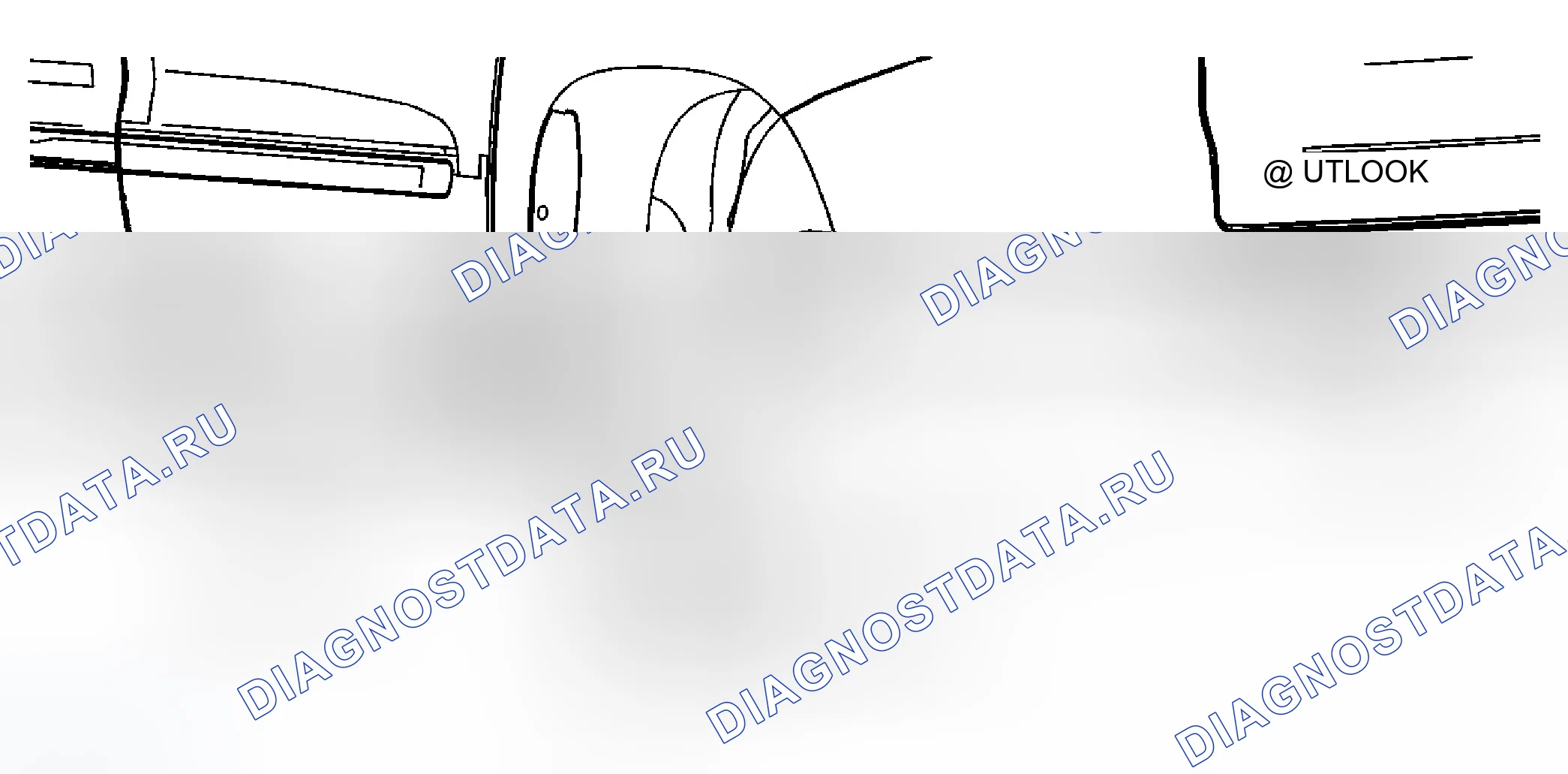 Рис. 14: Замена задней части панели качалки (OUTLOOK). Chevrolet Traverse I