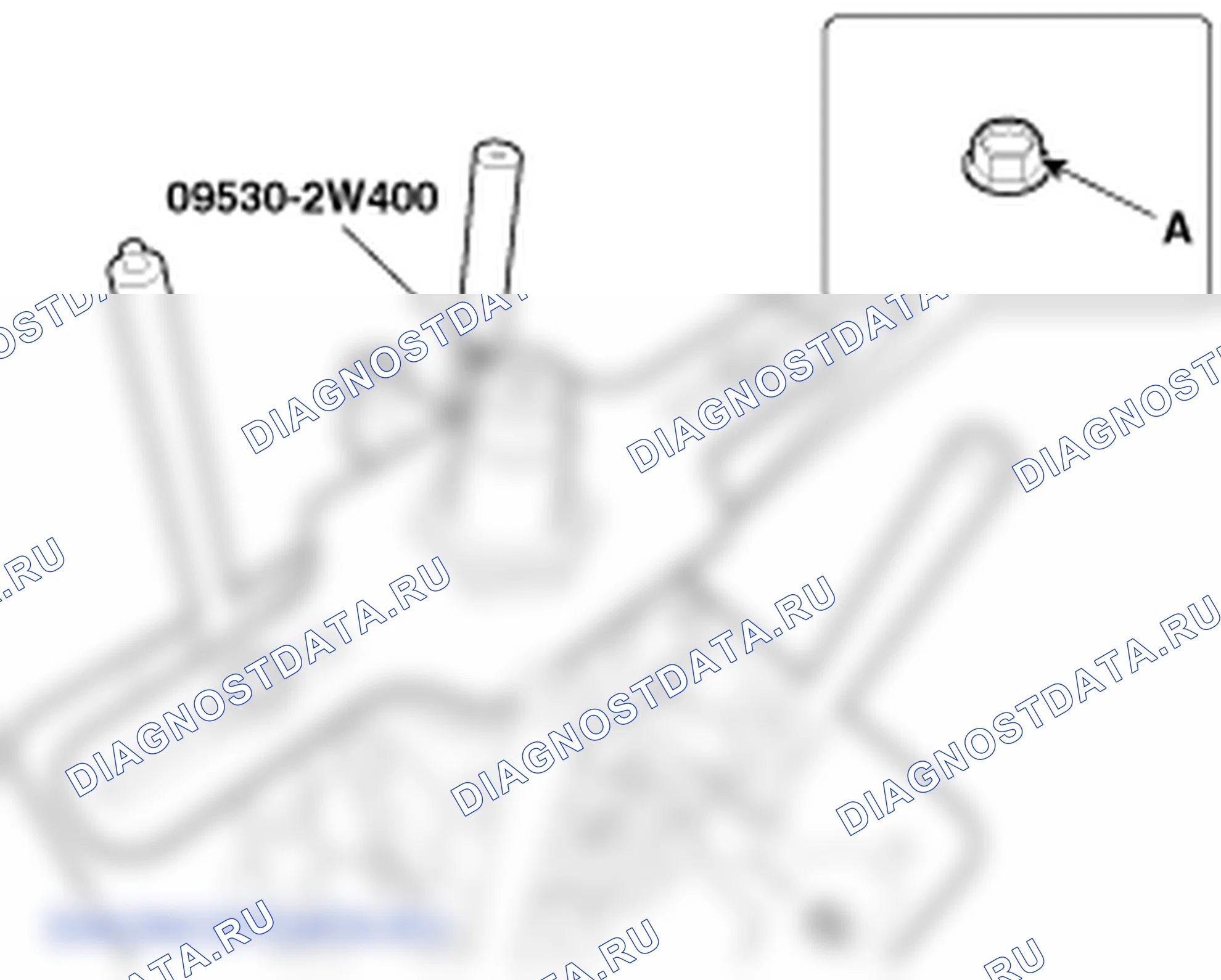 Разборка заднего держателя дифференциала. Hyundai ix35 EL