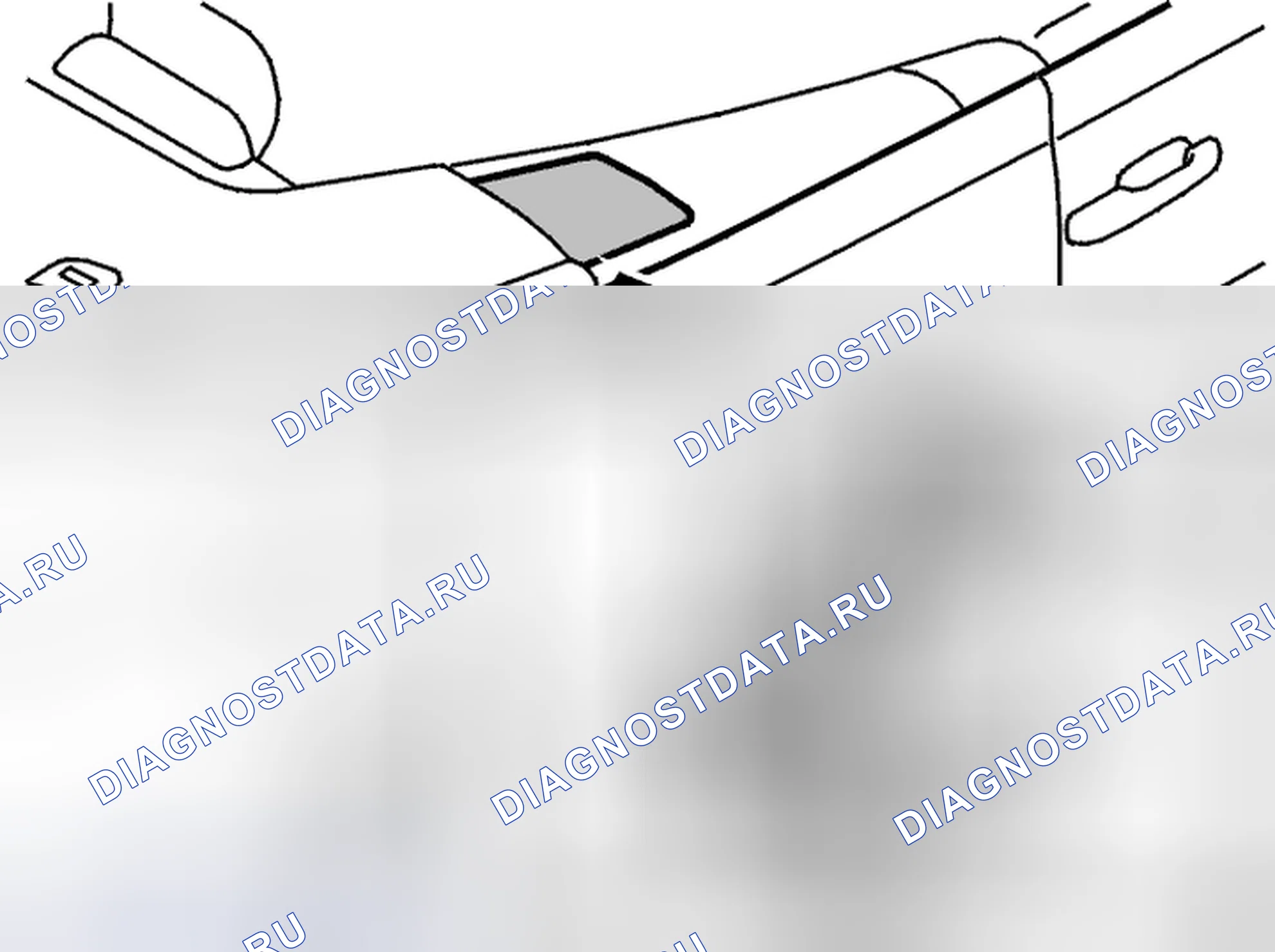 Рис. 342: Аварийное открытие крышки. Volvo C70 I