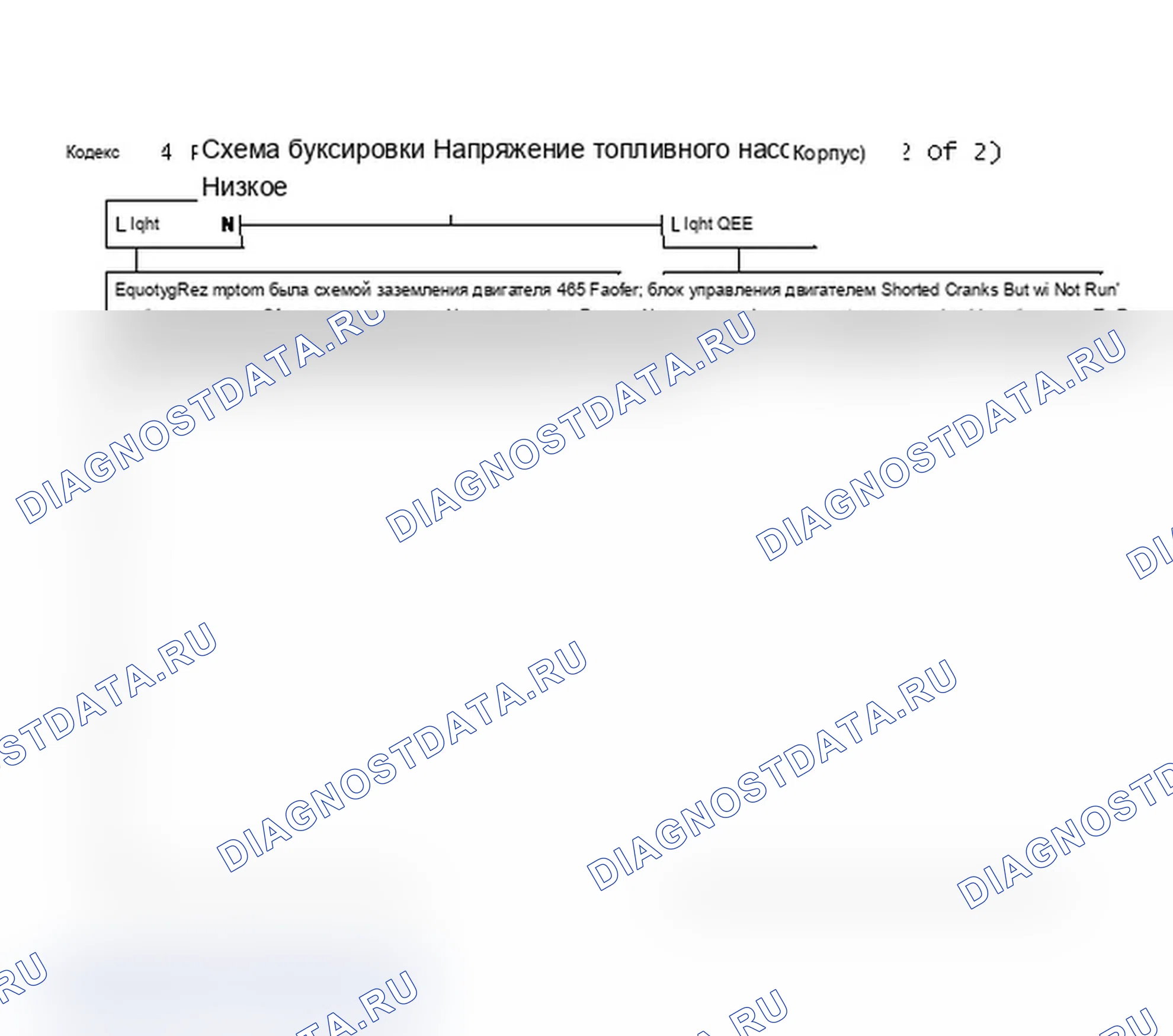 Рис. 208: Блок-схема кода 54 - низкое напряжение топливного насоса (корпус «F») (2 из 2). Chevrolet Camaro III рестайлинг