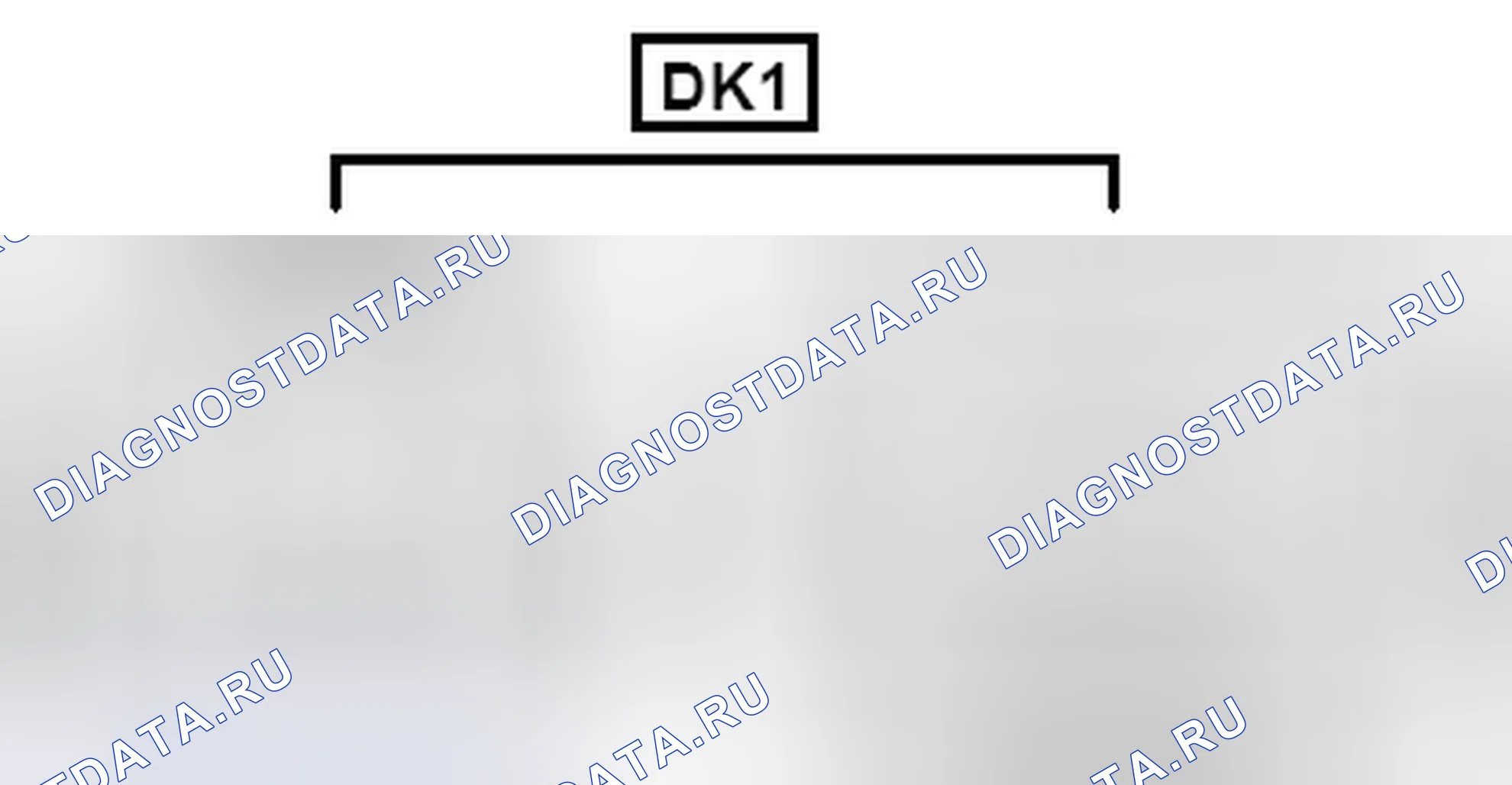 Рис. 774: Вид с торца разъема (DK1). Toyota Sienna III