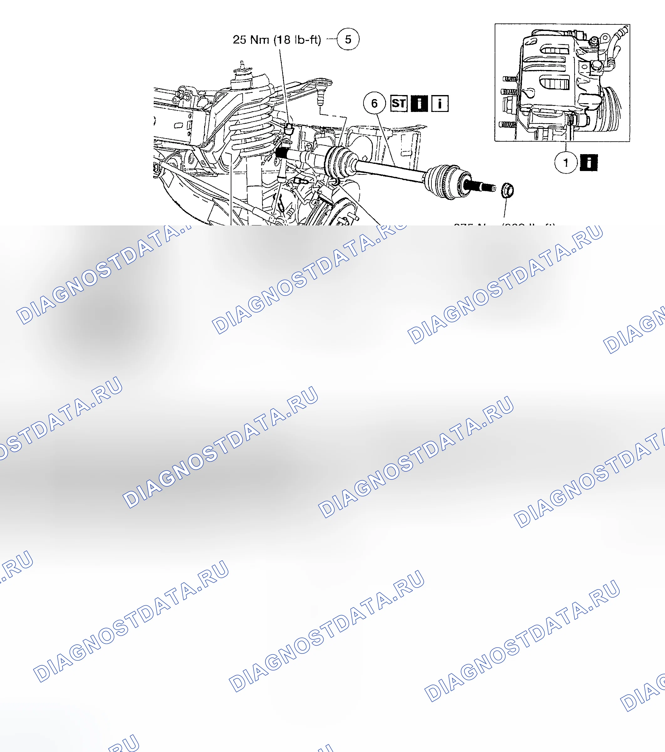 Рис. 58: Демонтаж и монтаж. Ford Explorer III