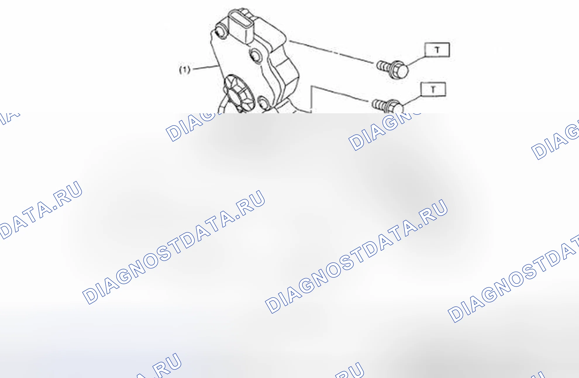 Рис. 2: Идентификация компонентов педали акселератора. Subaru Impreza WRX STI GD рестайлинг 2