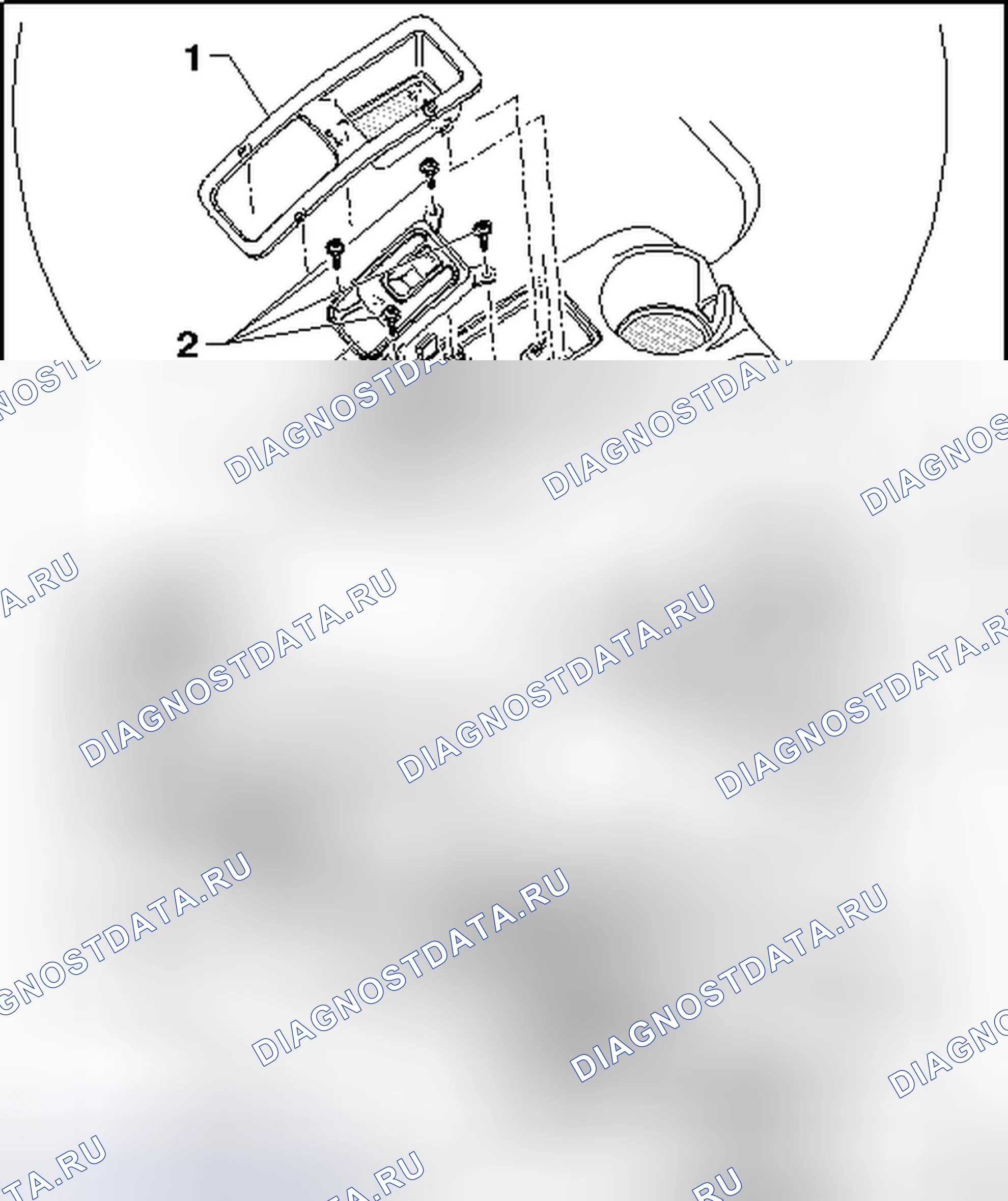 Рис. 6: ЦЕНТРАЛЬНАЯ КОНСОЛЬ, БАЗОВАЯ. Volkswagen Eos I