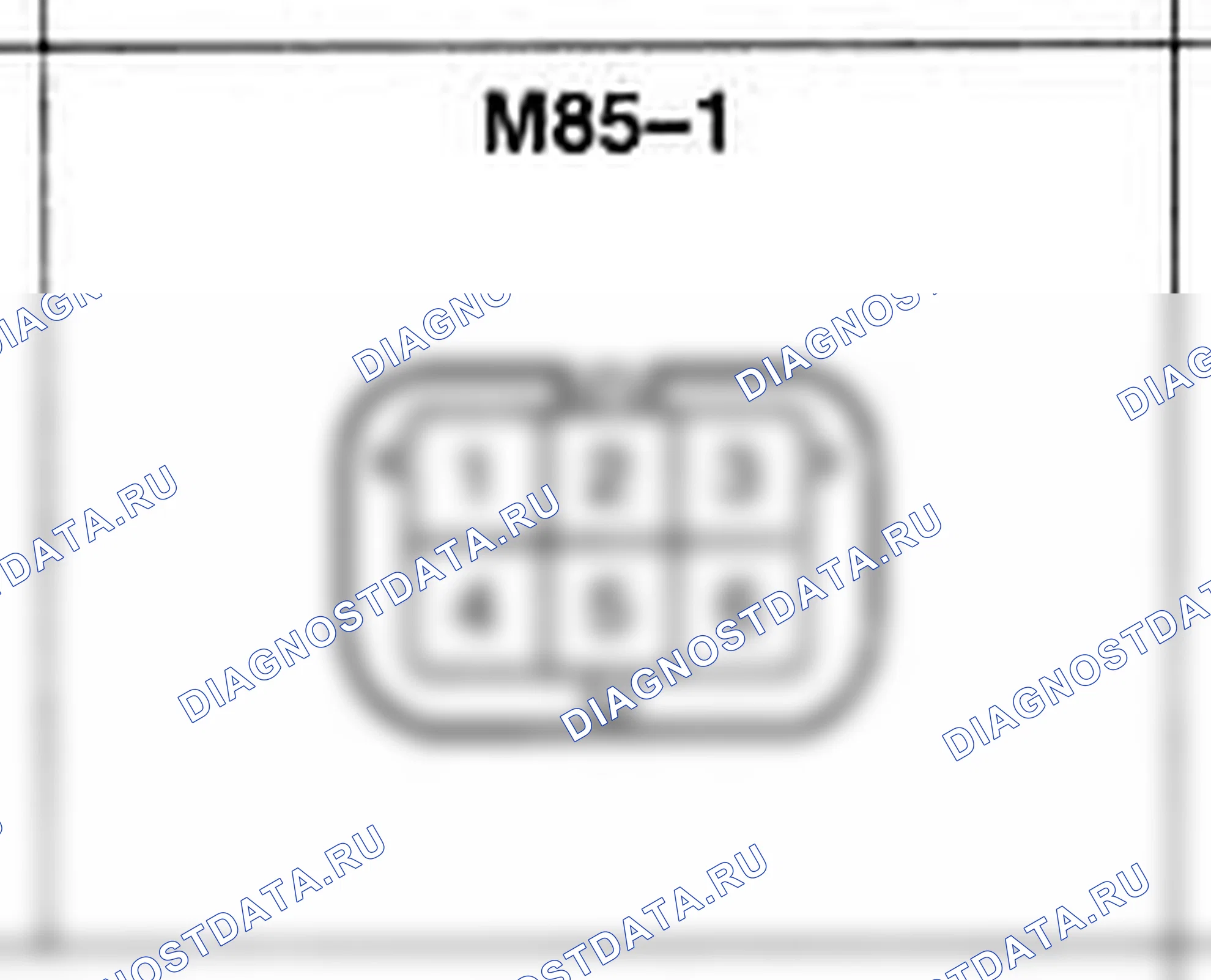 Распиновка разъёма M85-1 — основного жгута. Hyundai Atos MX