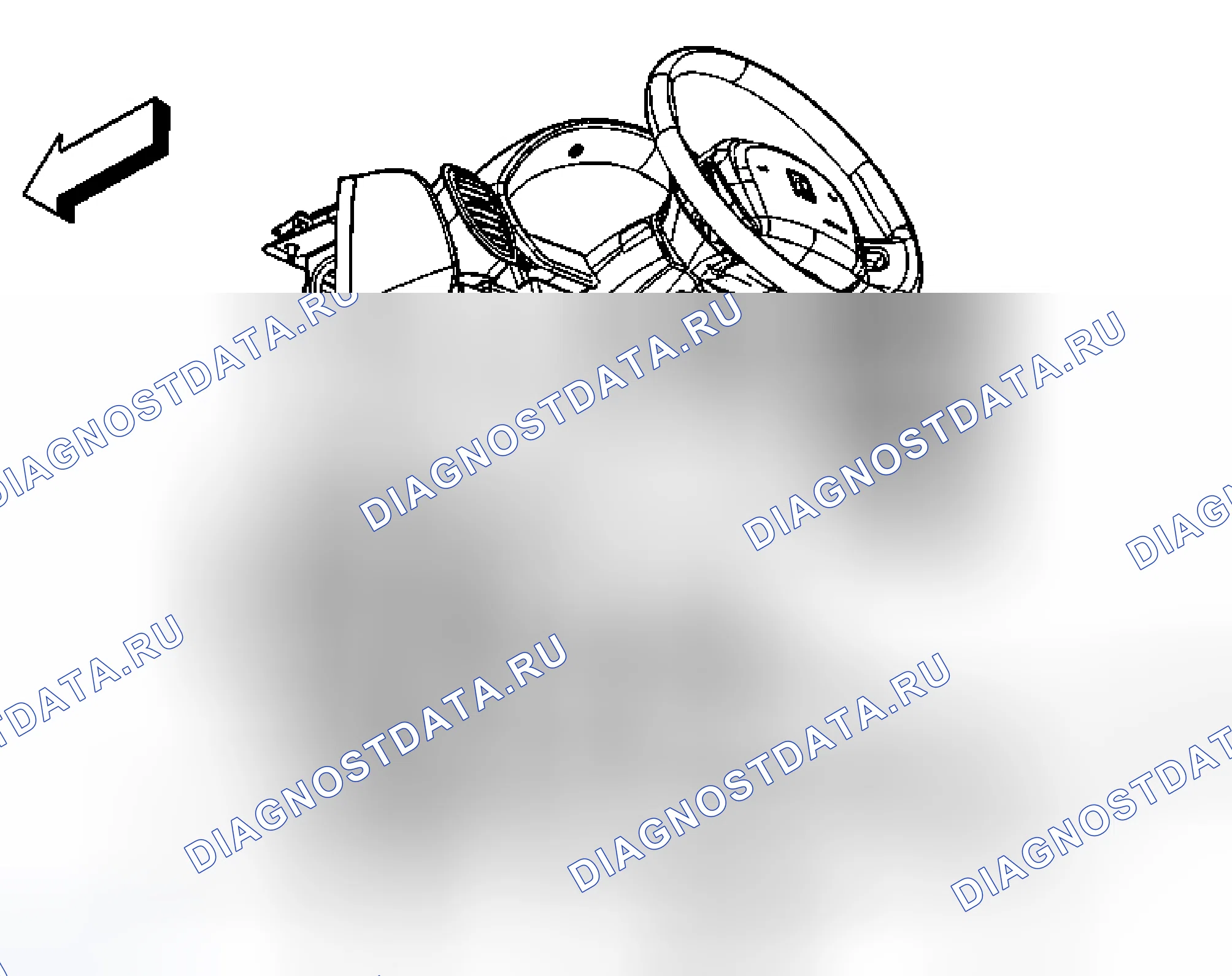 Рис. 51: Закрытие / замена панели изолятора - слева. Kia Sorento IV рестайлинг