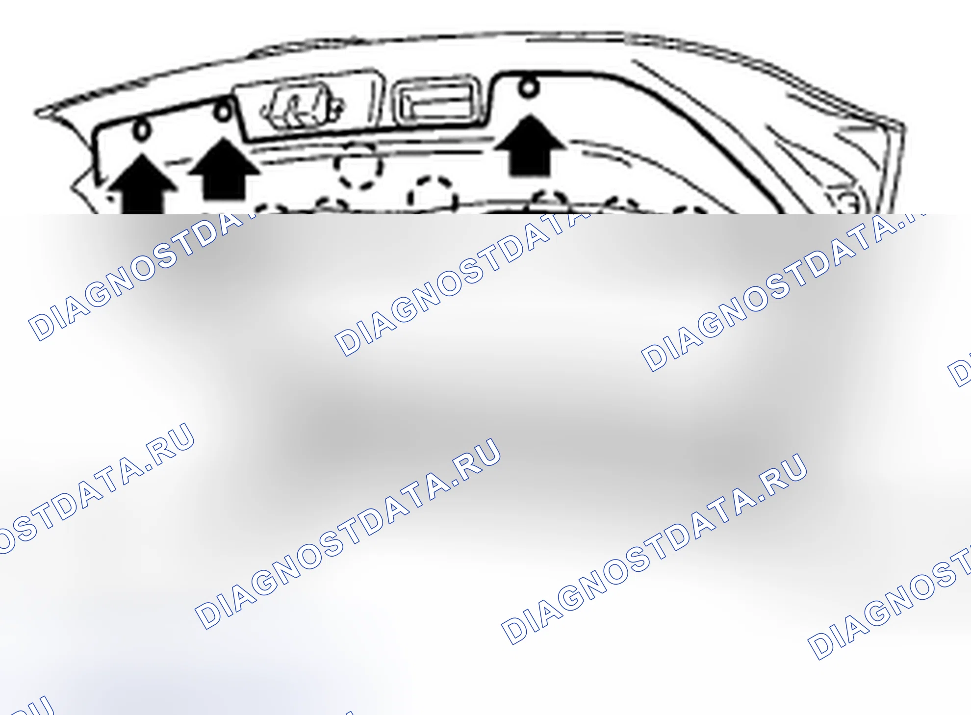 Рис. 111: Идентификация обрезных зажимов задних ворот. Subaru Impreza WRX STI GD рестайлинг 2