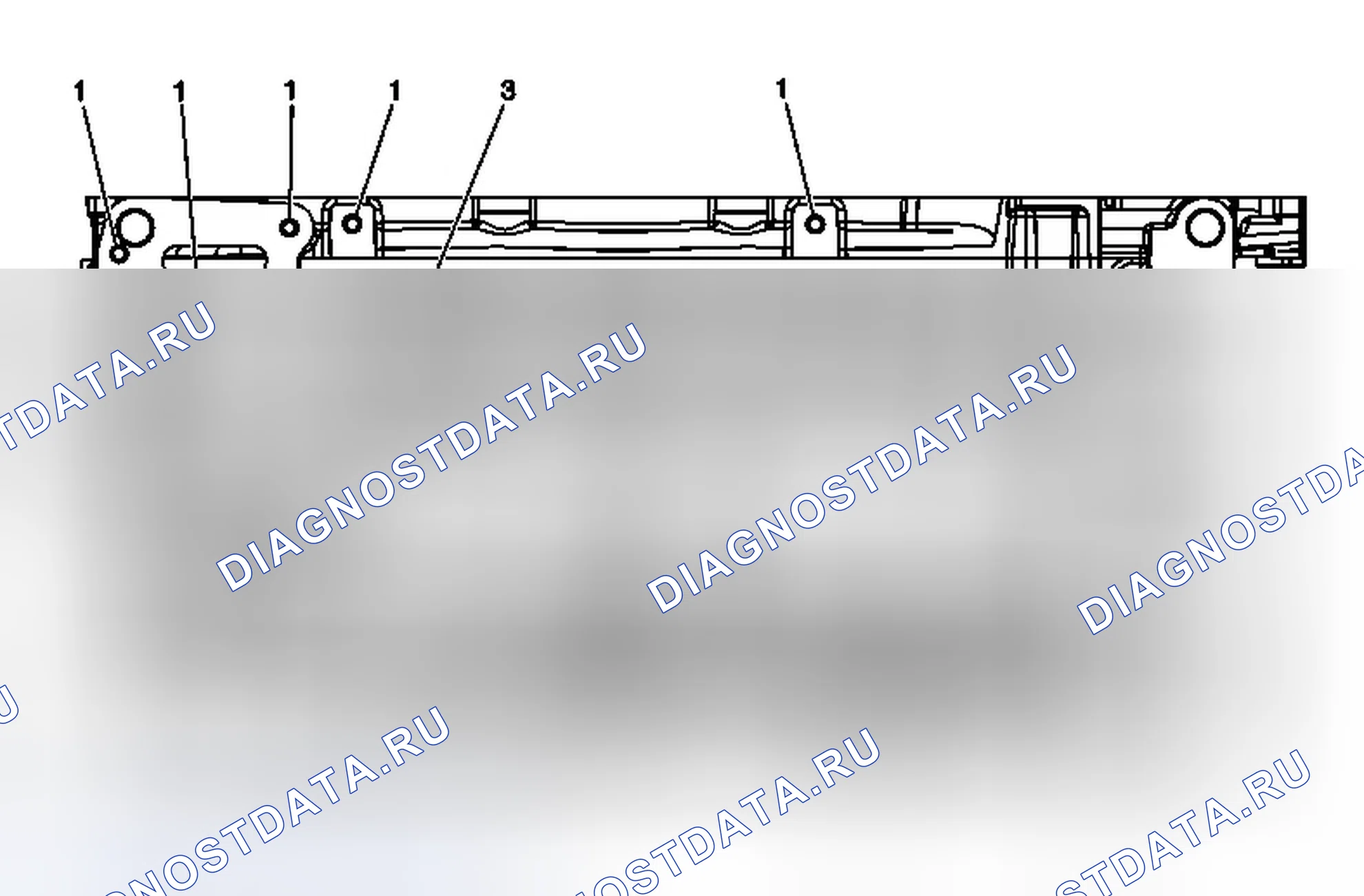Рис. 55: Блок двигателя - вид справа. Chevrolet Captiva I рестайлинг 2