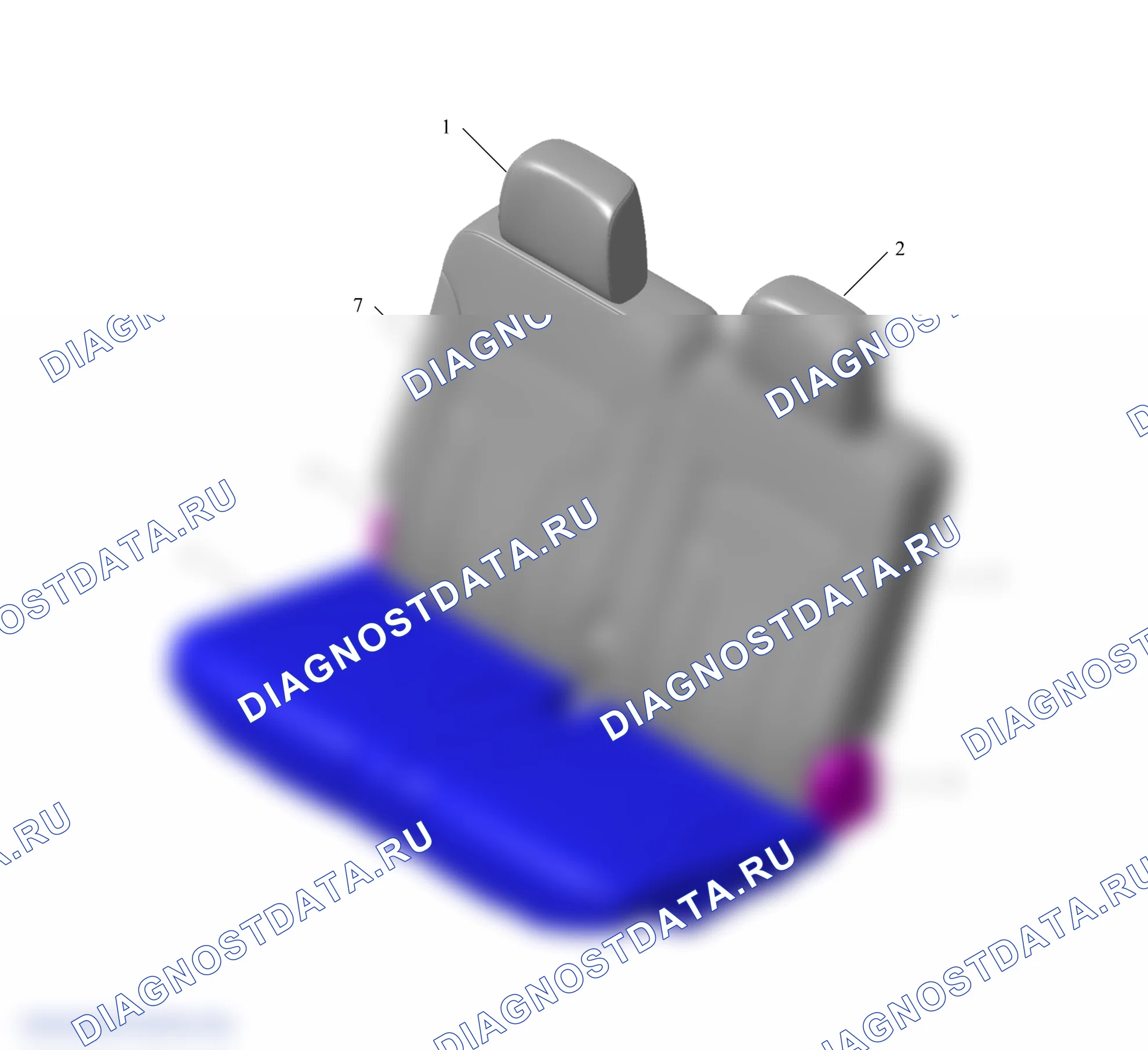 Схема расположения три ряда сидений В сбора — Wey V9X. Wey V9X I