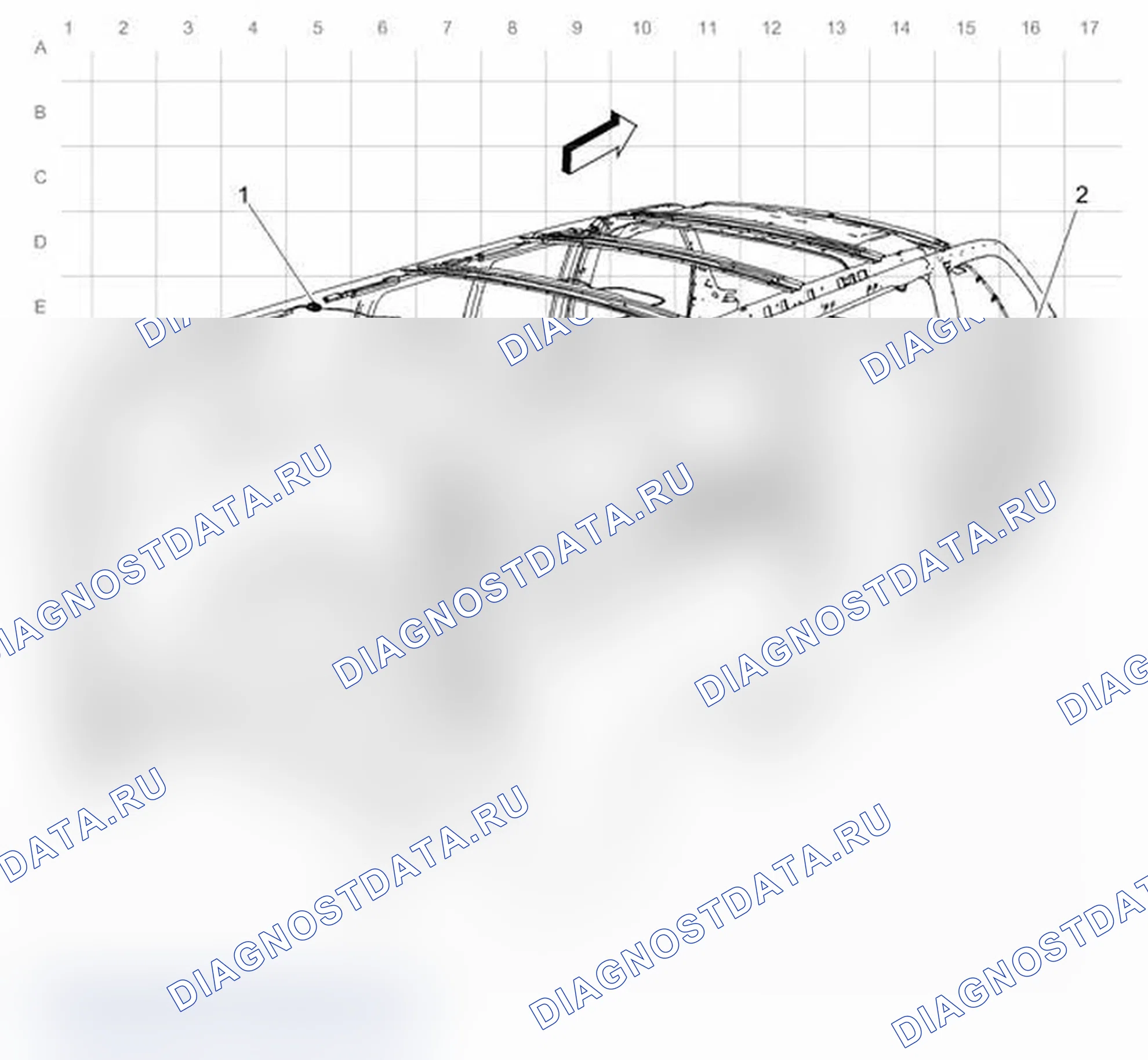 Рис. 20: Прокладка кабелей передней и задней облицовки. Chevrolet Express G1500 