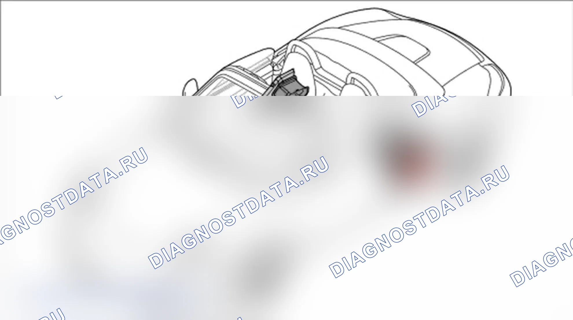 Рис. 163: Удаление левой решетки воздухозаборника. Porsche Cayman S 987