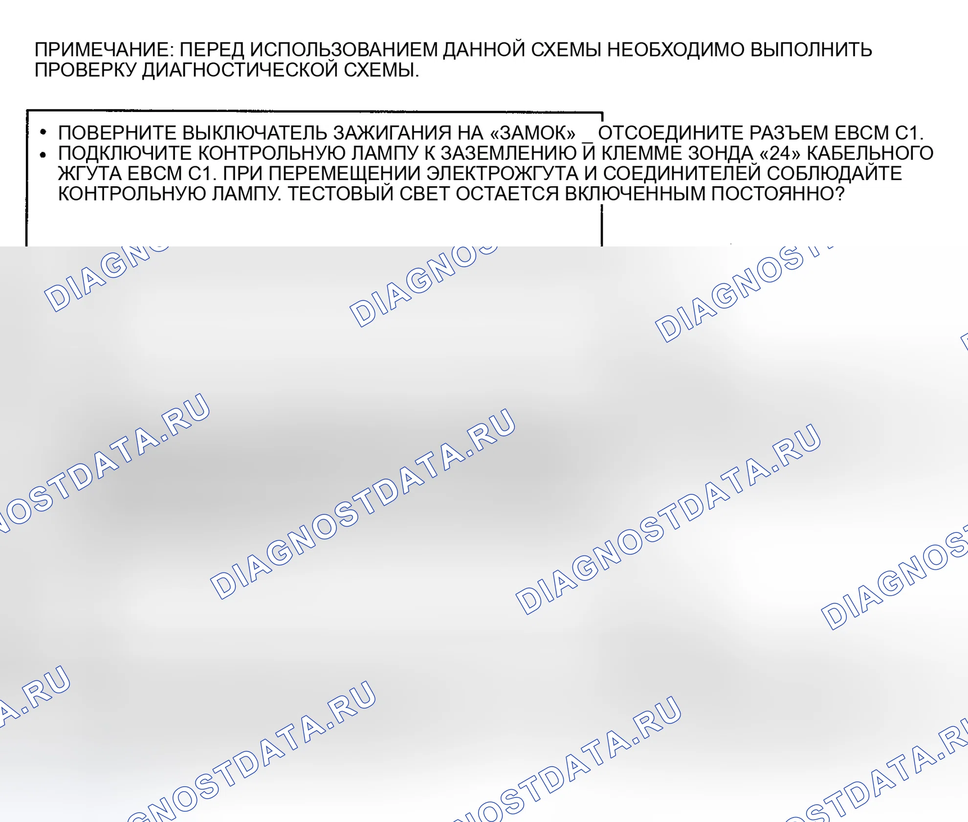 Рис. 4: Диаграмма B Блок-схема ABS (желтый) индикатор включен периодически, расшифровка кода ошибки не хранится. Geo Prizm II