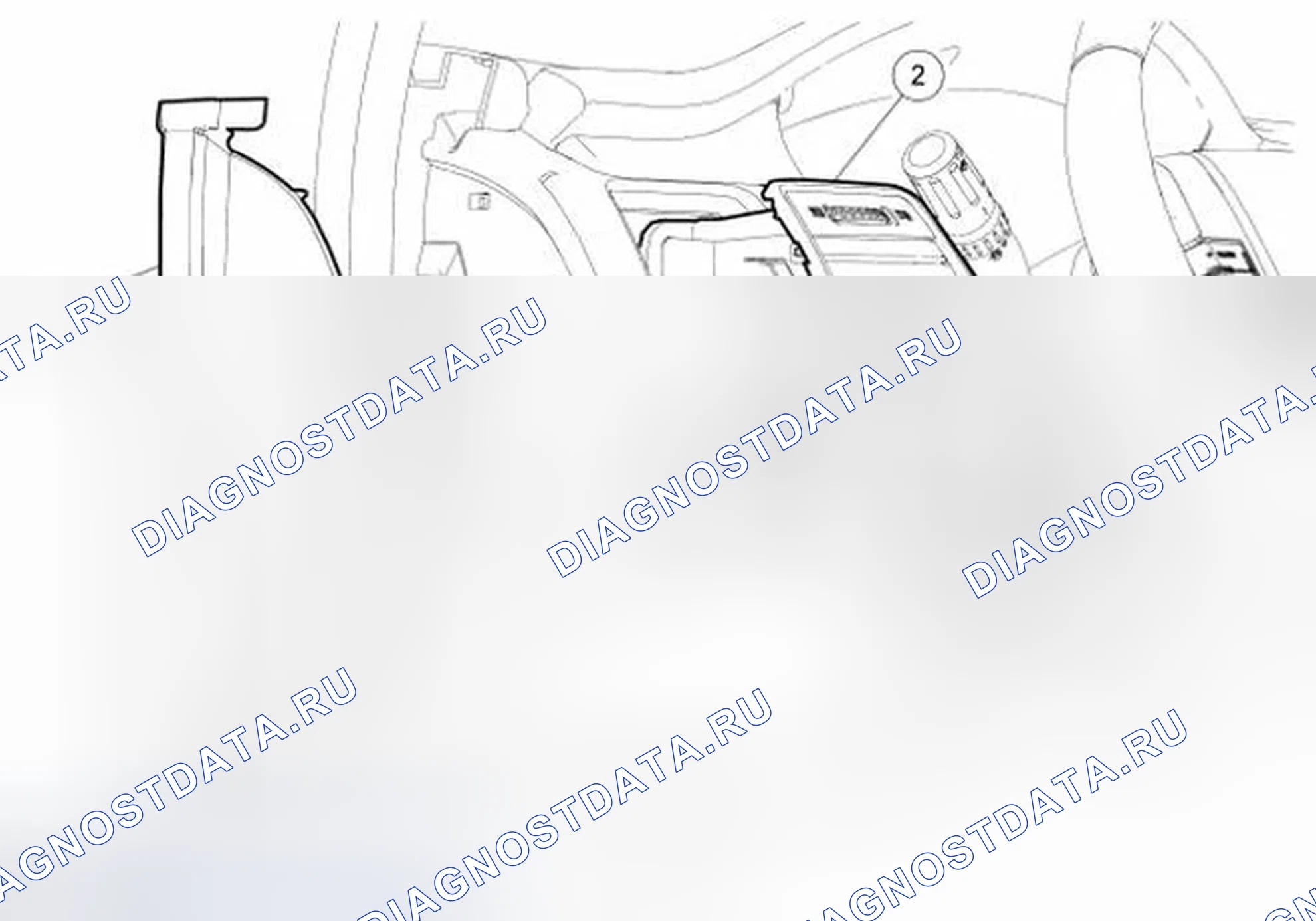 Рис. 120: Переключатель фар. Ford Flex I