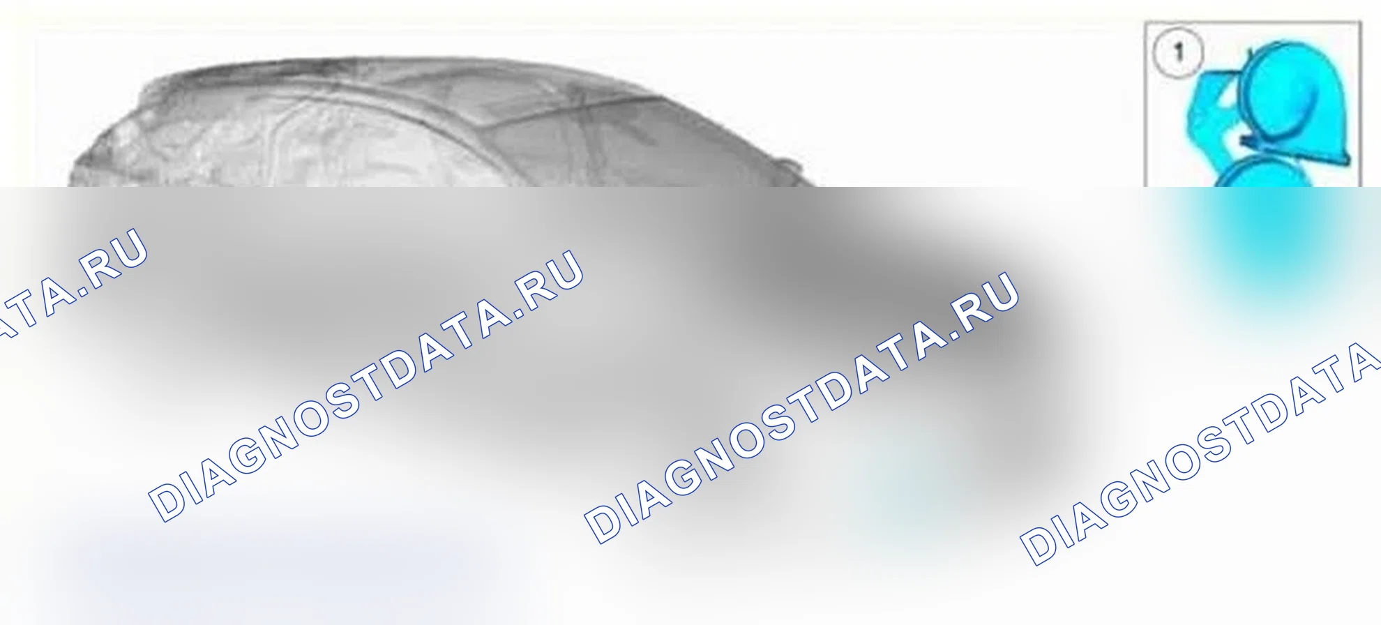 Рис. 1: звуковой сигнал - расположение компонентов. Ford Focus III