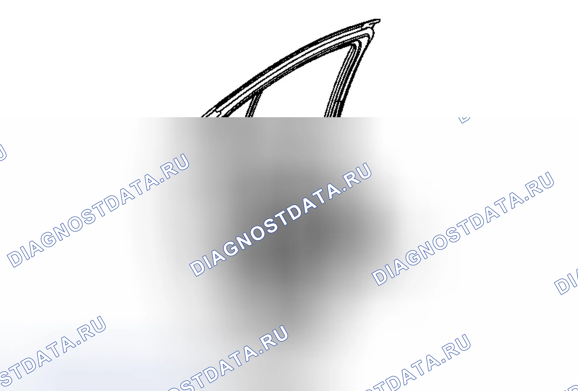 Рис. 7: Замена заднего канала окна задней боковой двери. Chevrolet Volt I